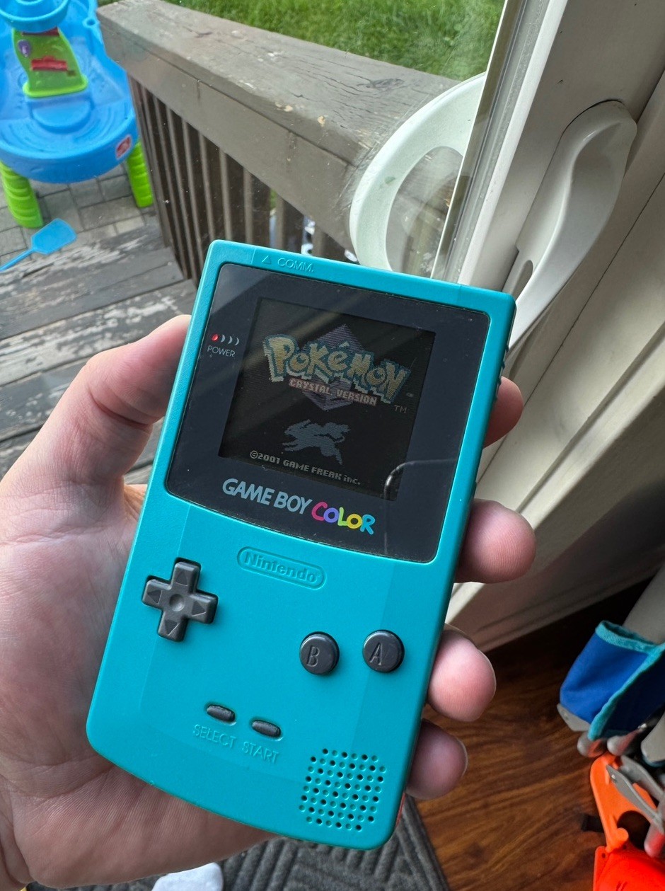 Pokemon Crystal Version Nintendo Gameboy Color Tested AUTHENTIC Cartridge