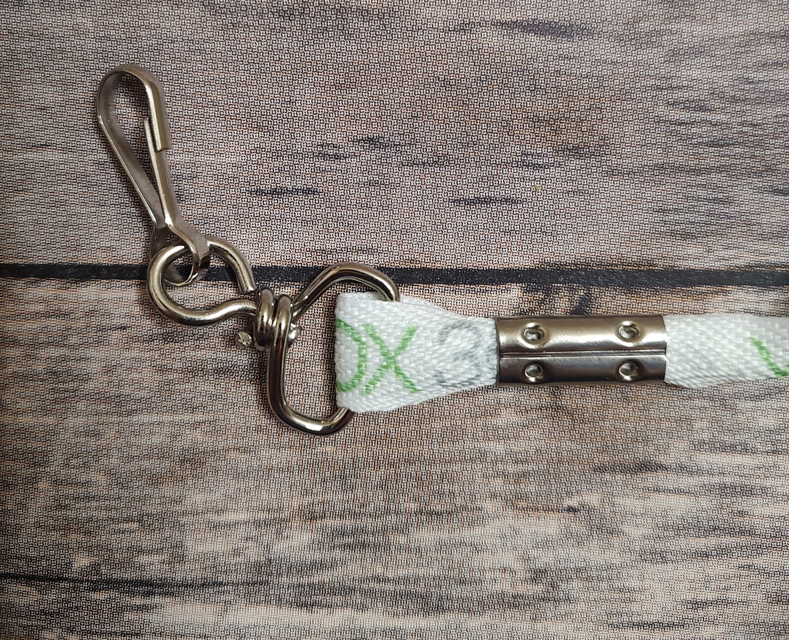 NOS XBOX 360 Lanyard Key Holder Badge Holder White Gray Green Video Game Swag A9