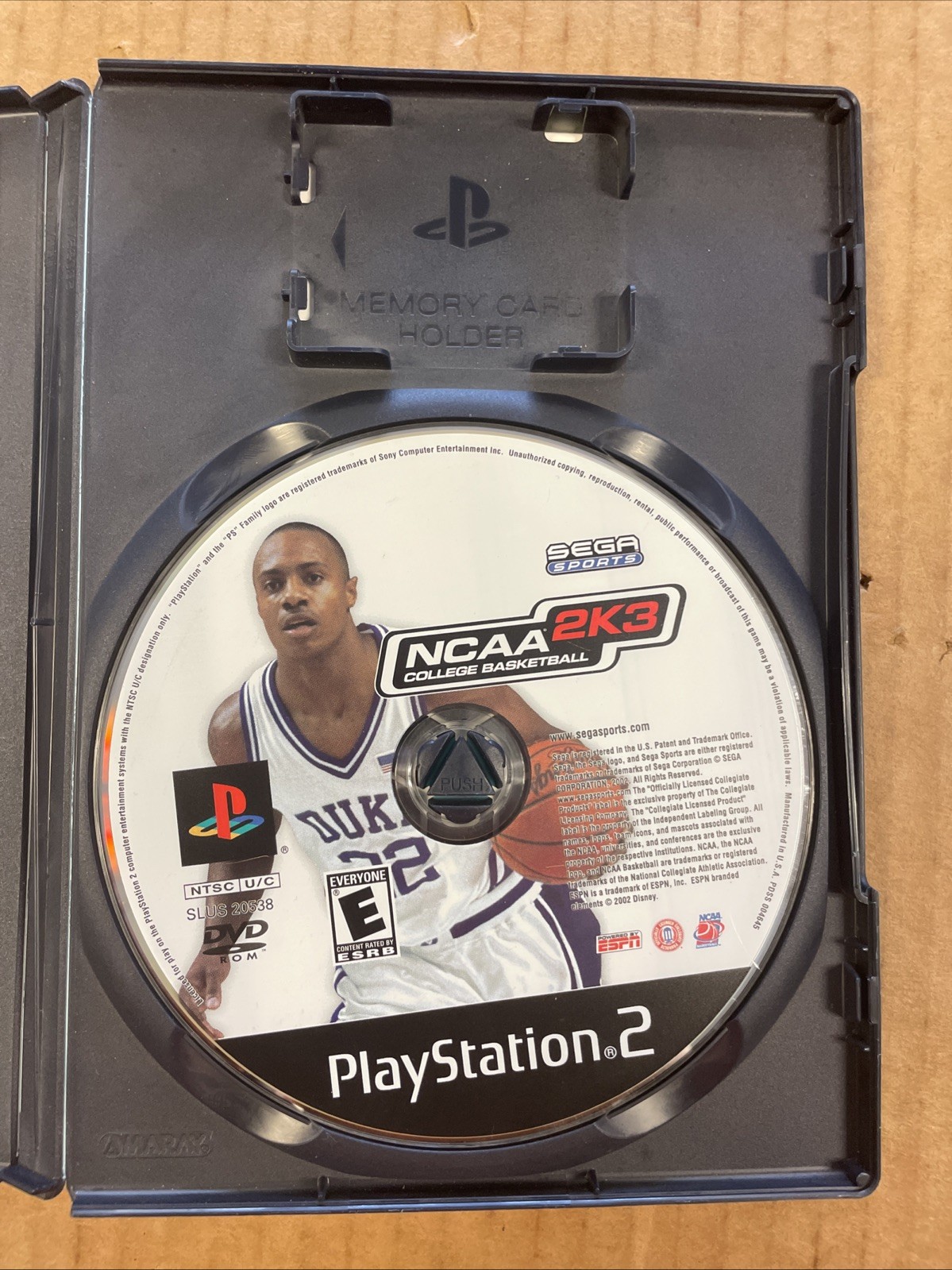 NCAA College Basketball 2K3 (Sony PlayStation 2, 2002) 2003 PS2 W/ Manual