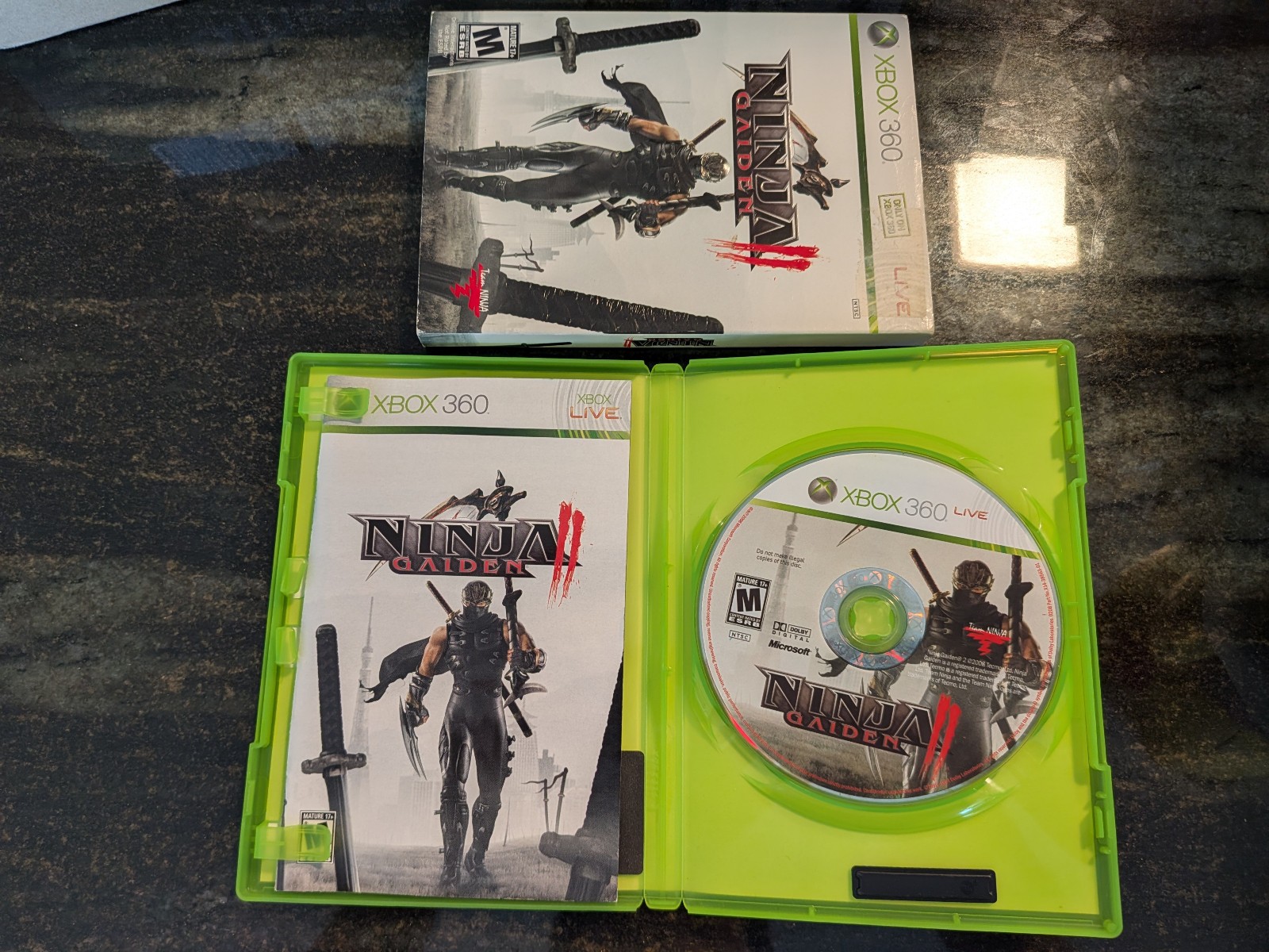 Ninja Gaiden II (Microsoft Xbox 360, 2008) with Sleeve Complete