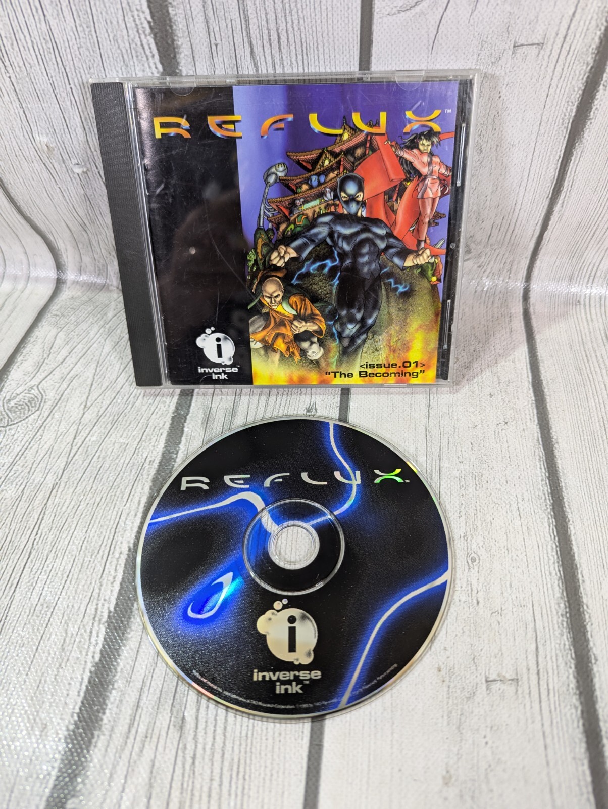 Reflux Issue.01 The Becoming (1995 PC Inverse Ink Video Game) Graphic Novel