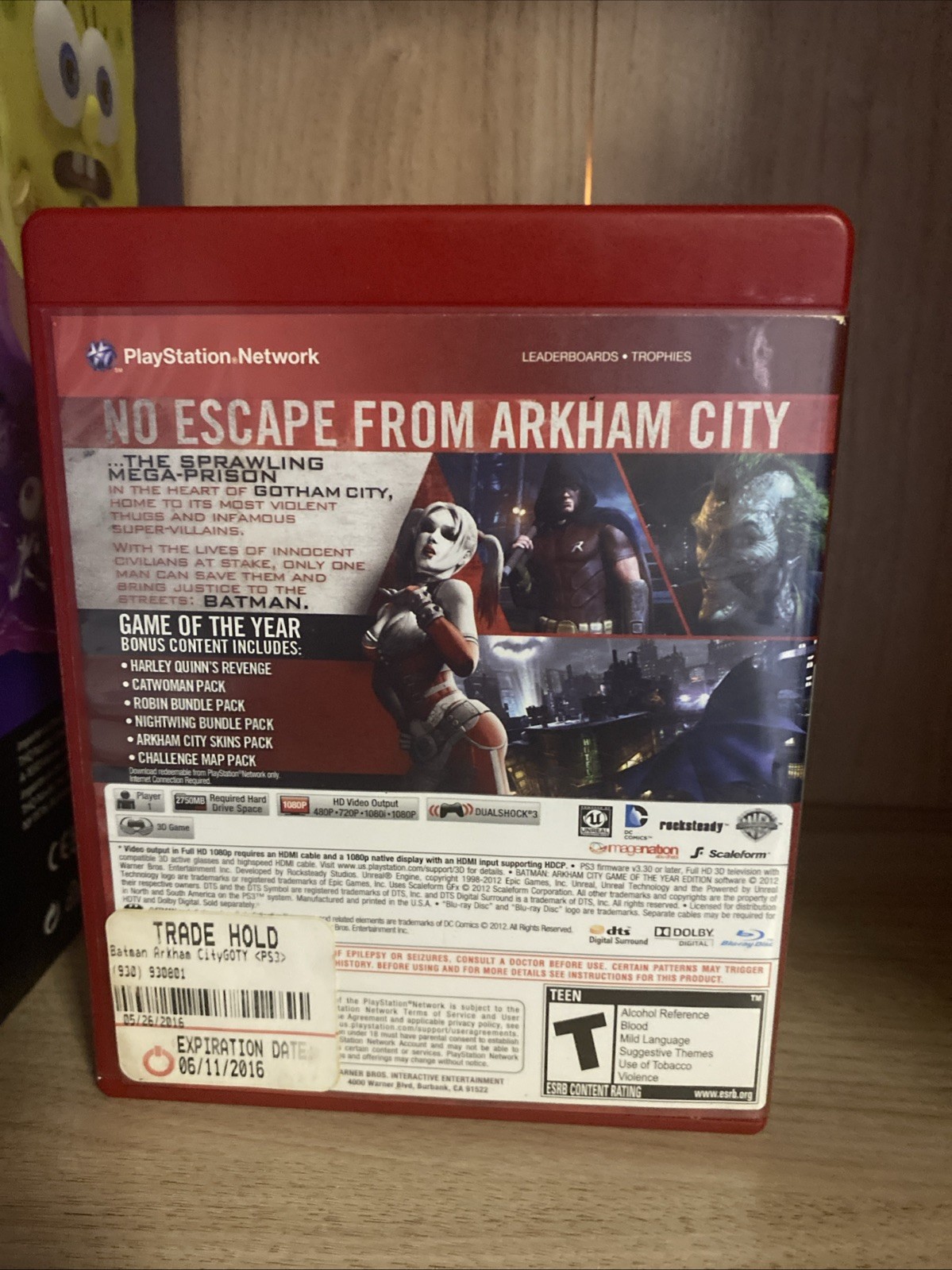 NO GAME Batman Arkham City PS3 CASE / Artwork / Manual Only NO GAME
