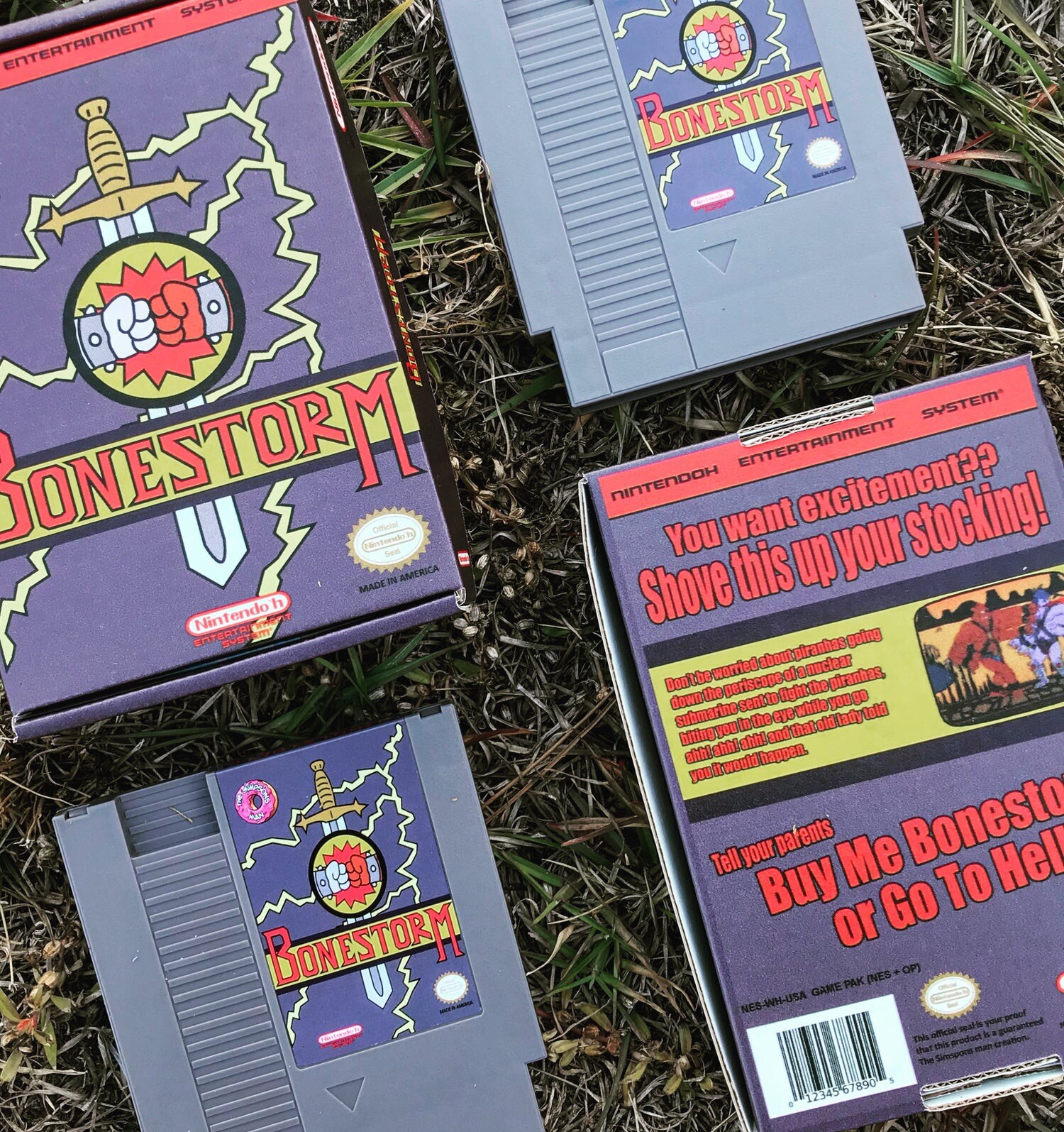 The Simpsons Bonestorm NES Collectors Game