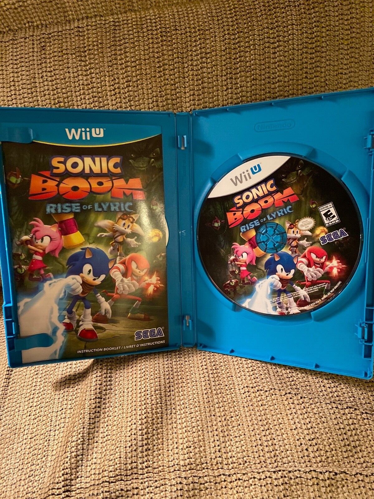 Sonic Boom: Rise of Lyric (Nintendo Wii U, 2014) CIB