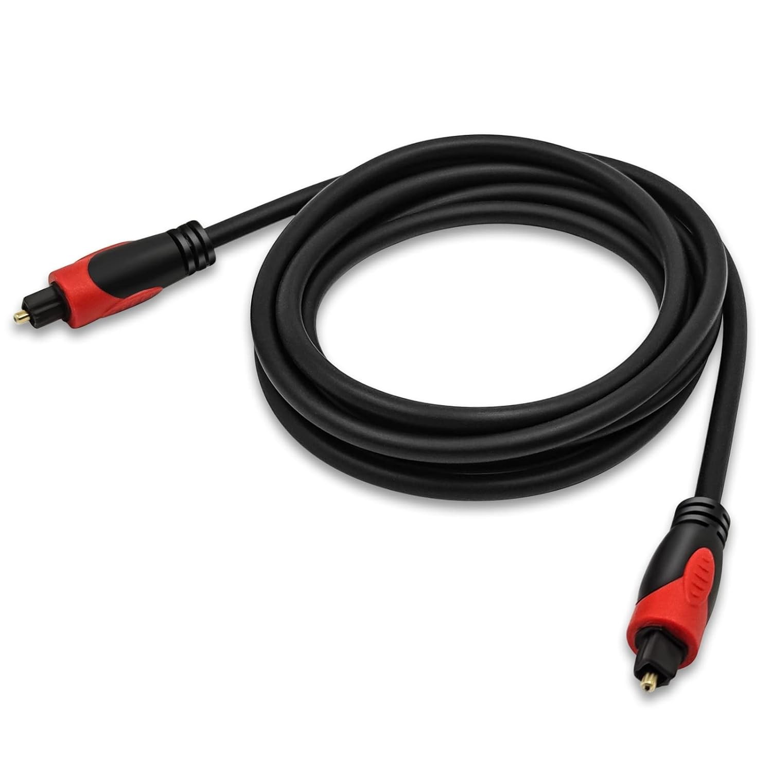 3ft Optical Audio Cable – Toslink Digital Fiber Cord for TV, Soundbar, PS4, Xb