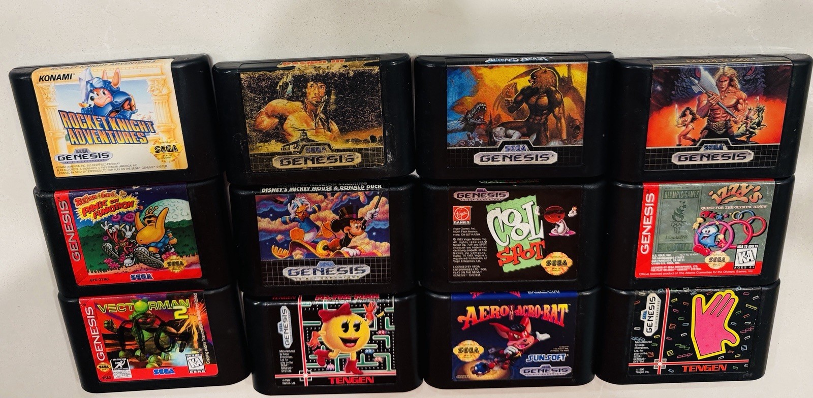 Sega Genesis Game Lot Partial Manuals Used Working Condition Varies READ DESC