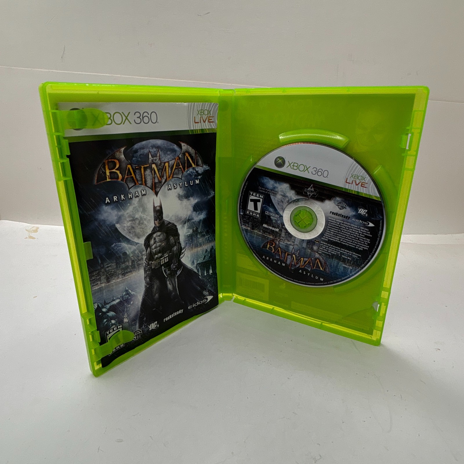 Batman: Arkham Asylum (Microsoft Xbox 360, 2009) Rocksteady Warner Bros.
