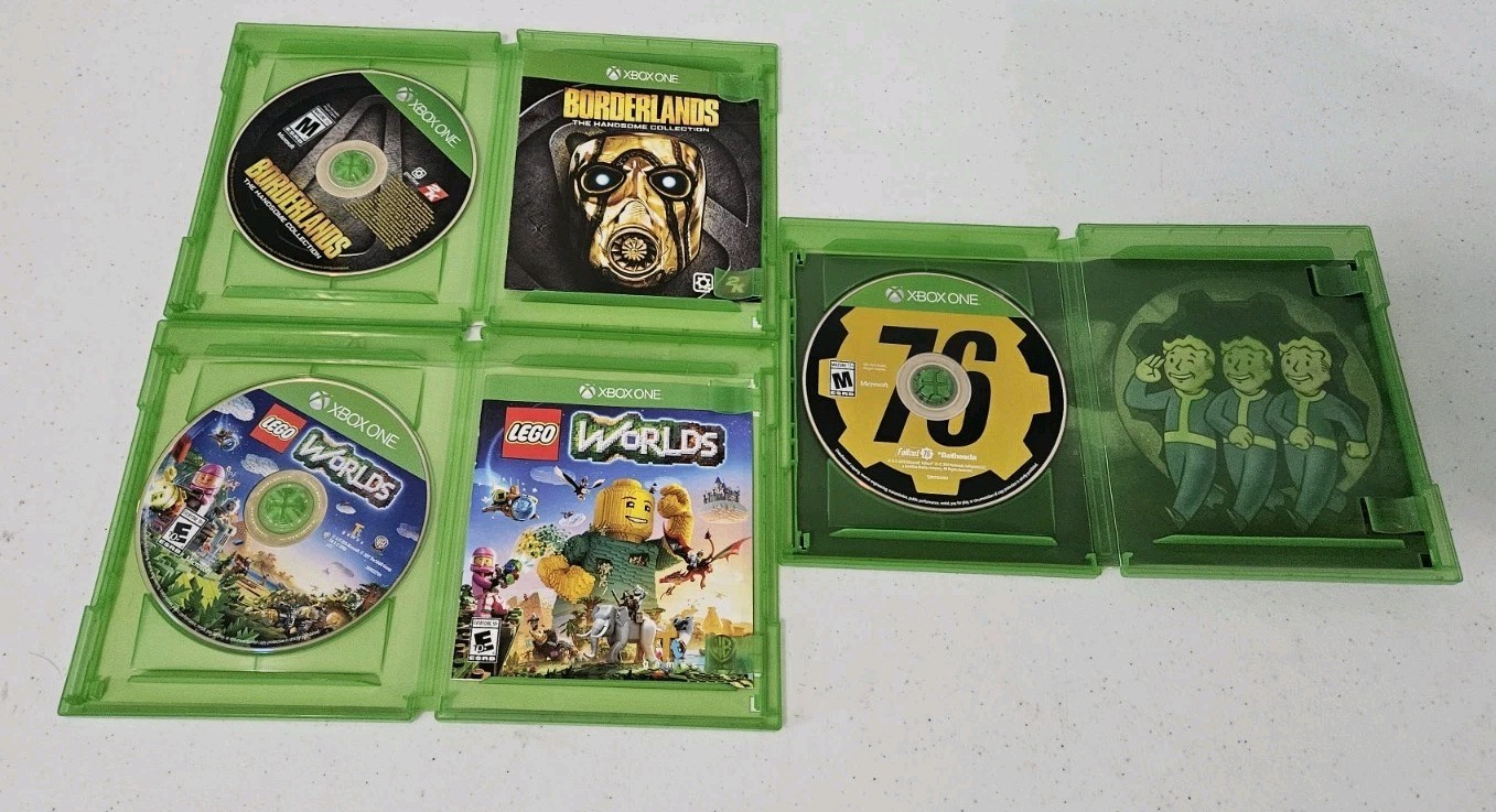 Lot of 7 Popular Microsoft Xbox One Games Watch Dogs Fallout Borderlands Lego