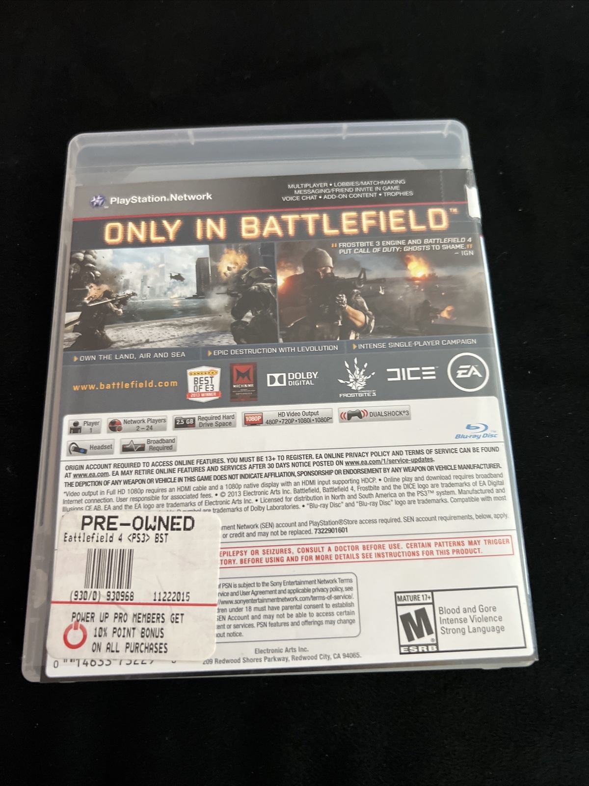 Battlefield 4 (Sony PlayStation 3, 2013)