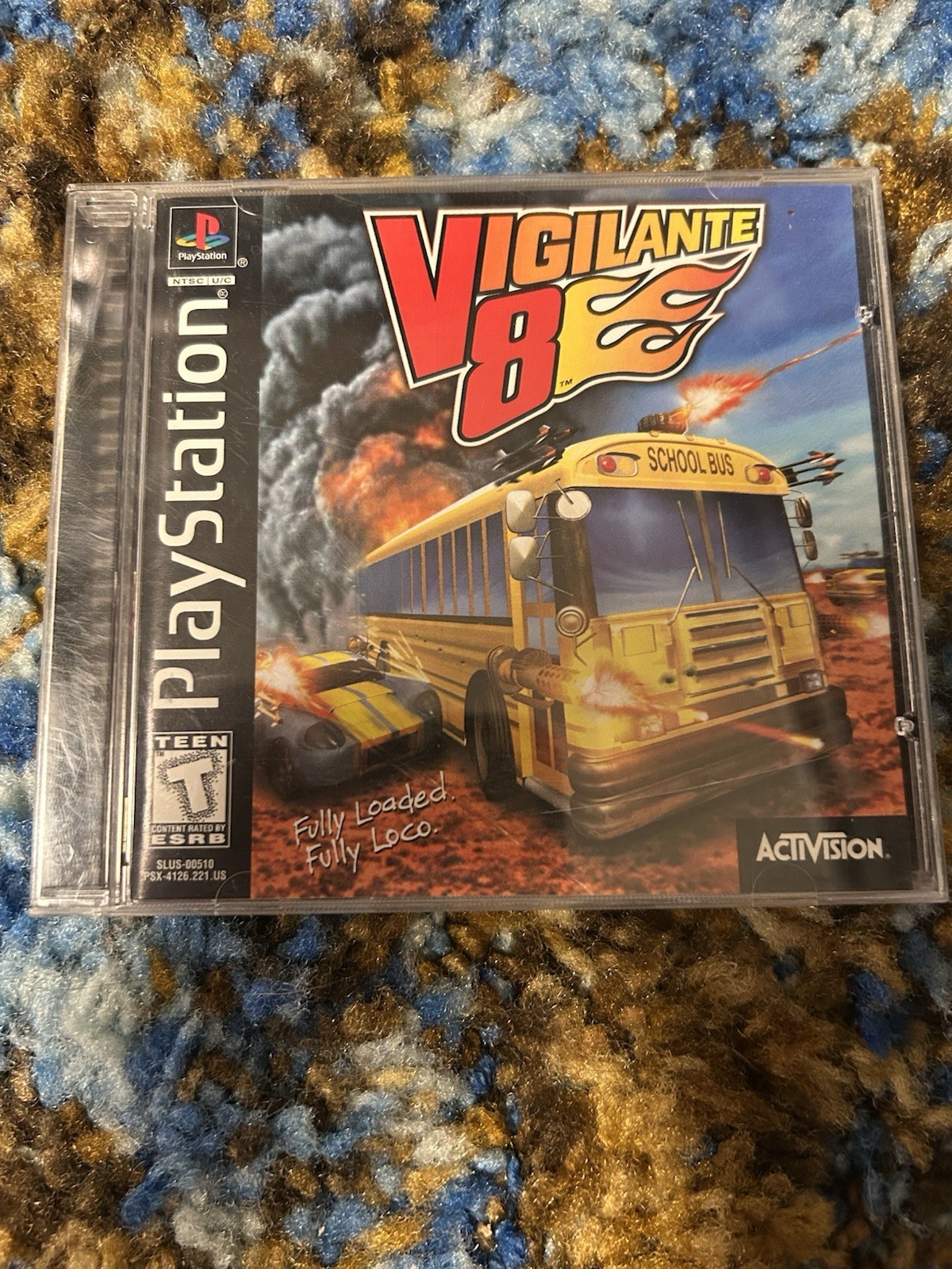 Vigilante 8 PS1 Black Label – CIB W/ Manual – PlayStation