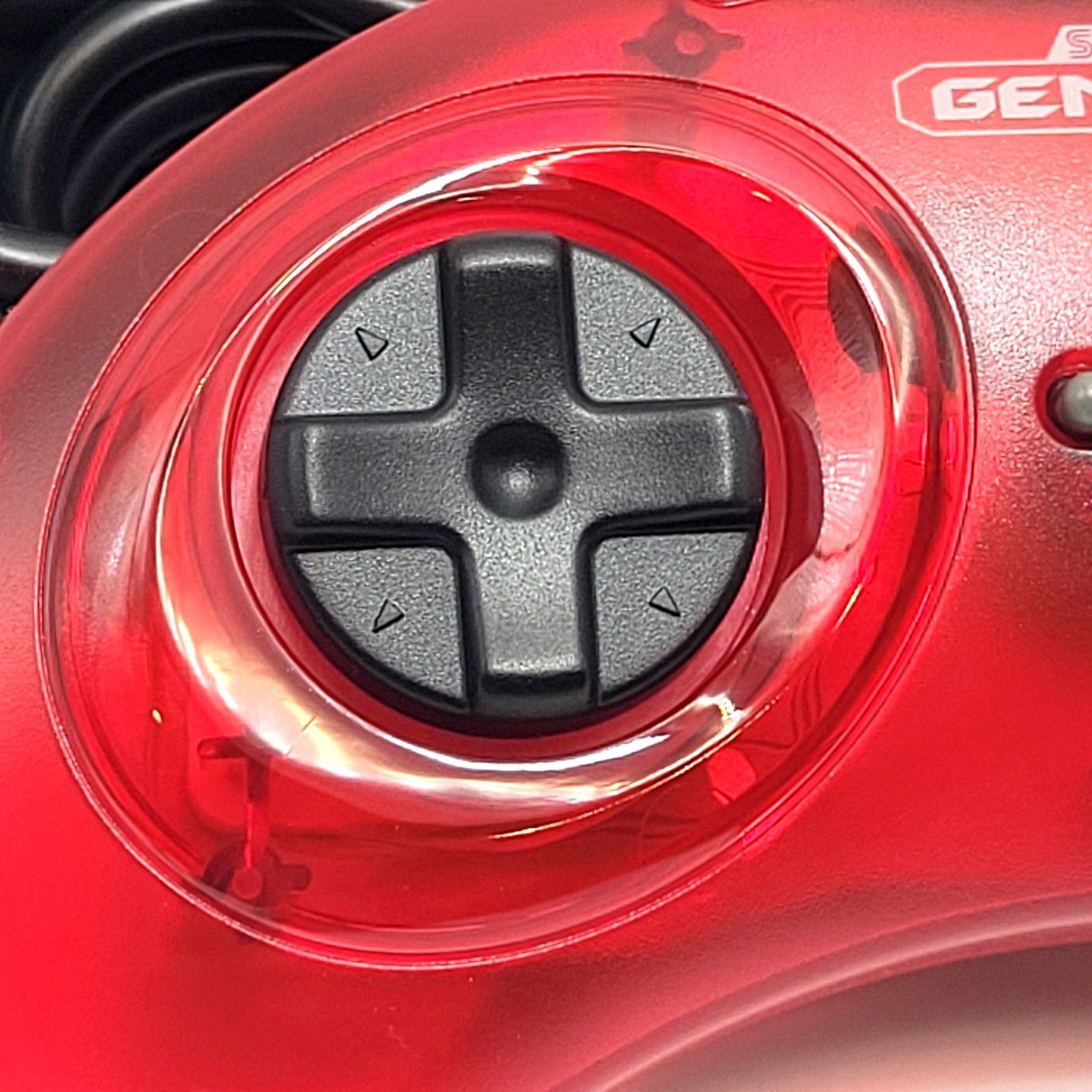 Retro-Bit Official Sega Genesis 6-Button Controller Pad for Sega Genesis – Red