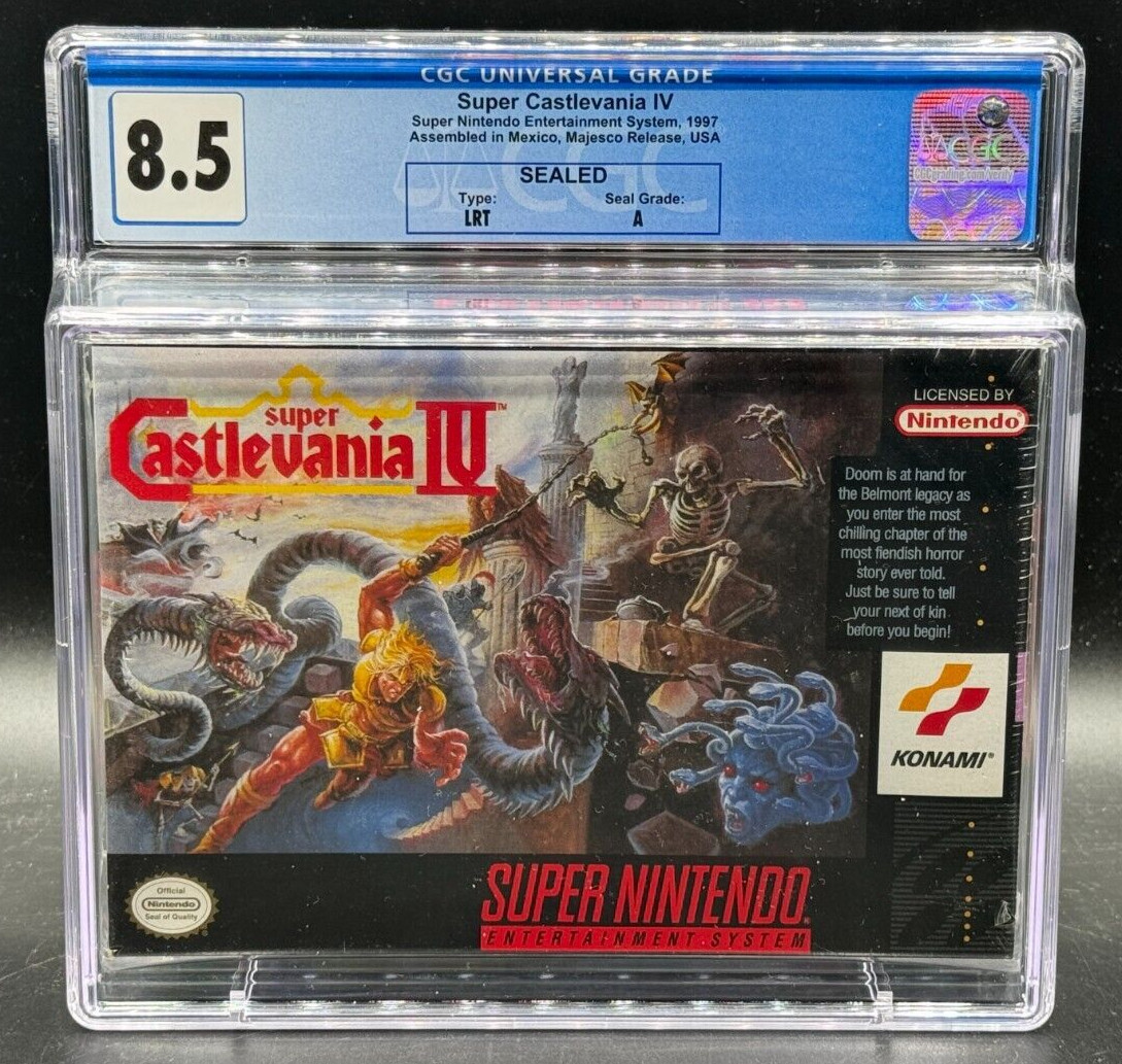 Super Castlevania IV KONAMO Majesco Sealed New CGC 8.5 A Graded