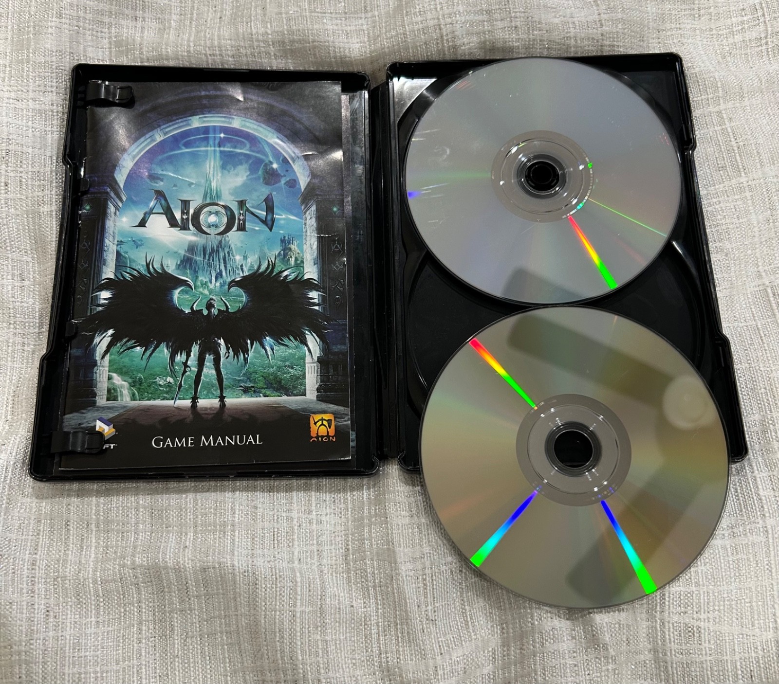 AION DVD-ROM 2-Disc PC Metal Case Steelbook Edition 2009 Game Complete TESTED