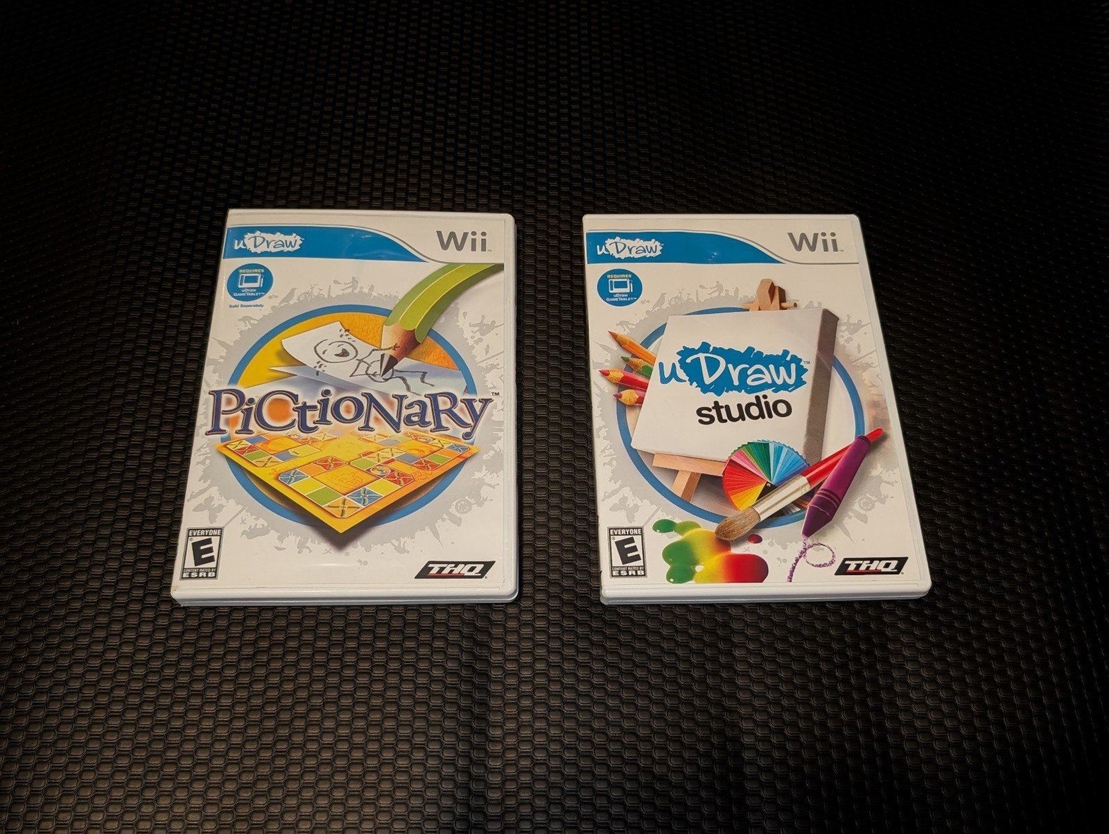 Nintendo Wii uDraw Tablet Drawing Accessory Bundle W/ Studio + Pictionary Games