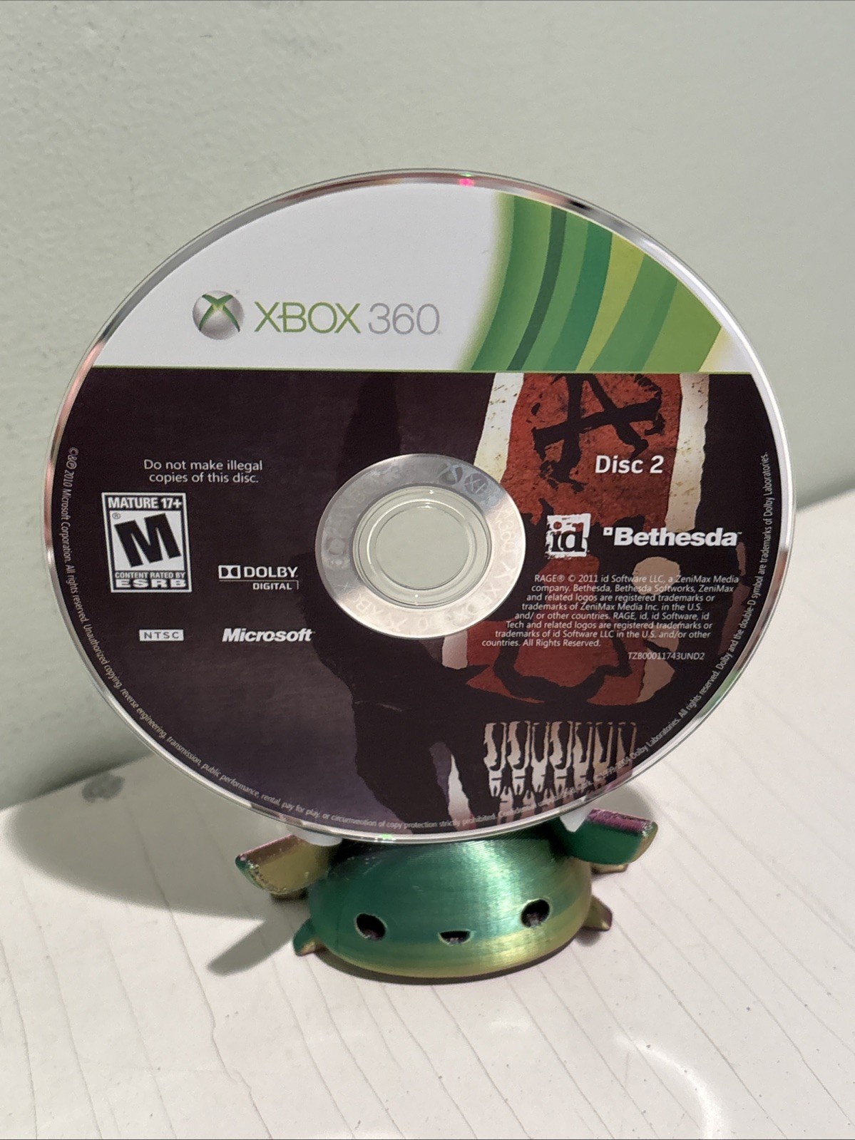 Rage (Microsoft Xbox 360, 2011) Complete with Manual CIB