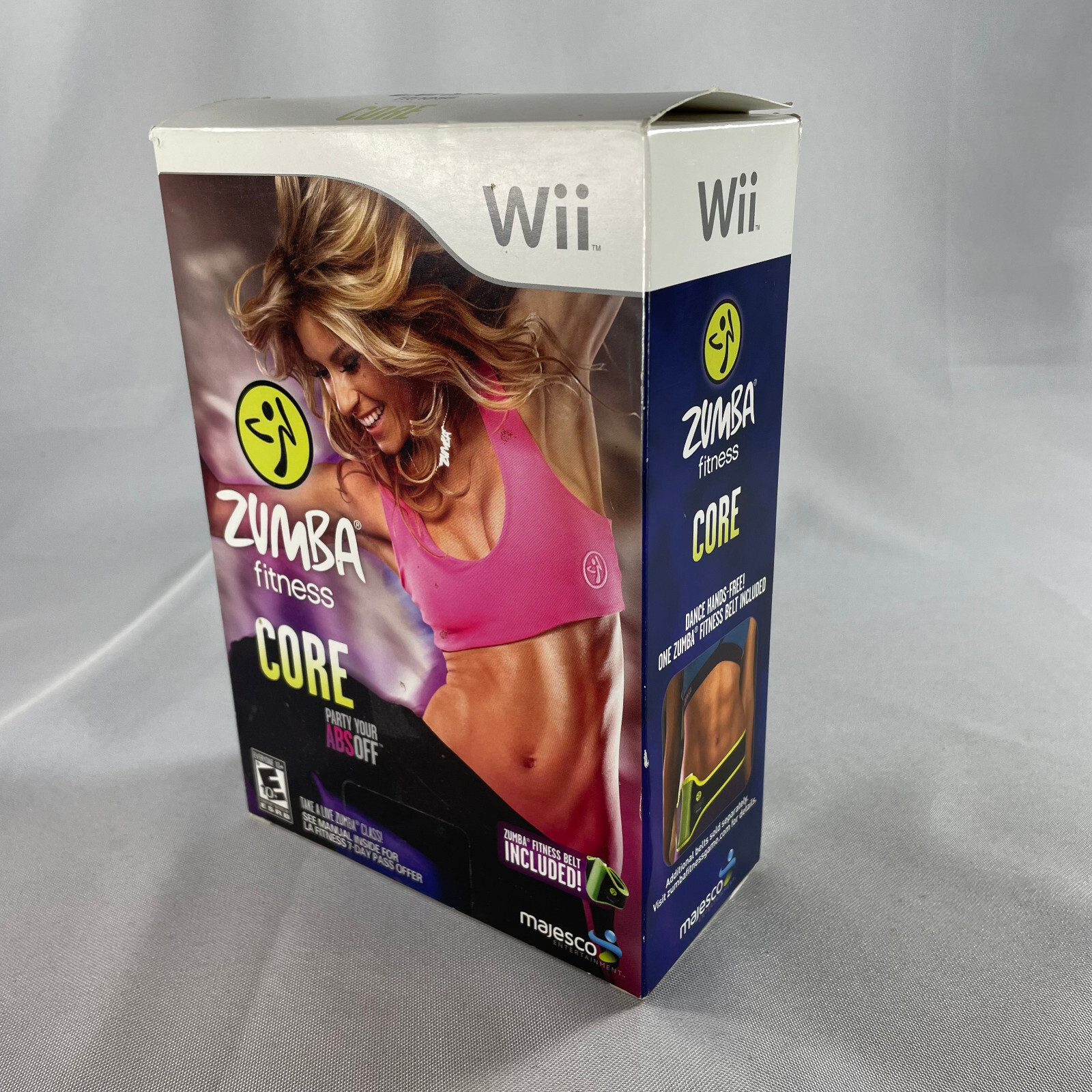 New/Sealed Zumba Fitness Core Big Box Nintendo Wii Video Game workout belt