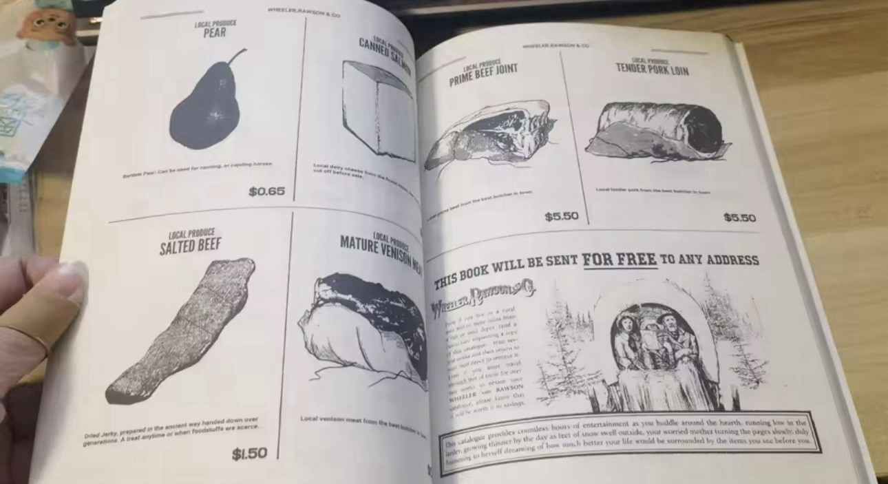 RDR2 Wheeler Rawson Co Catalog Replica Red Dead Redemption 2 Book Gift Arthur M.