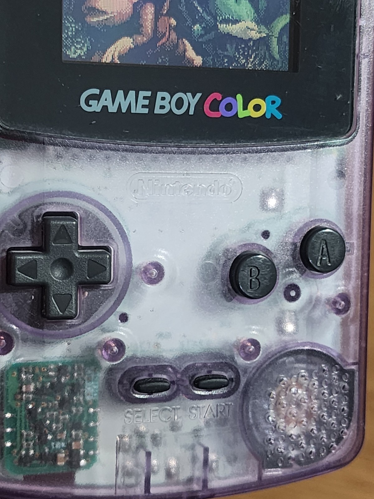 Nintendo GameBoy Color ATOMIC PURPLE Console CGB-001 (Working)