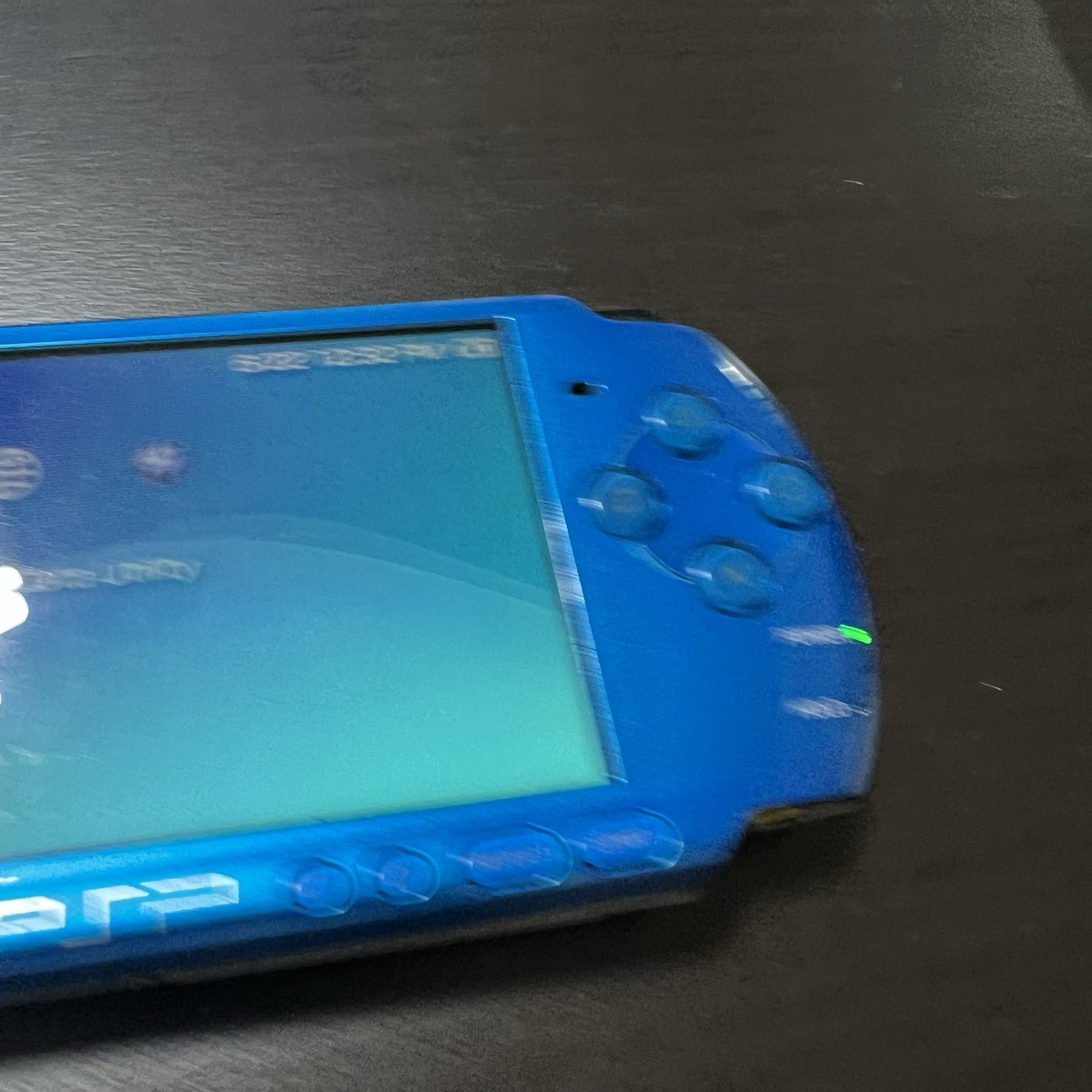 Sony PlayStation Portable PSP 3001 Handheld Console Gaming System Blue W/Charger