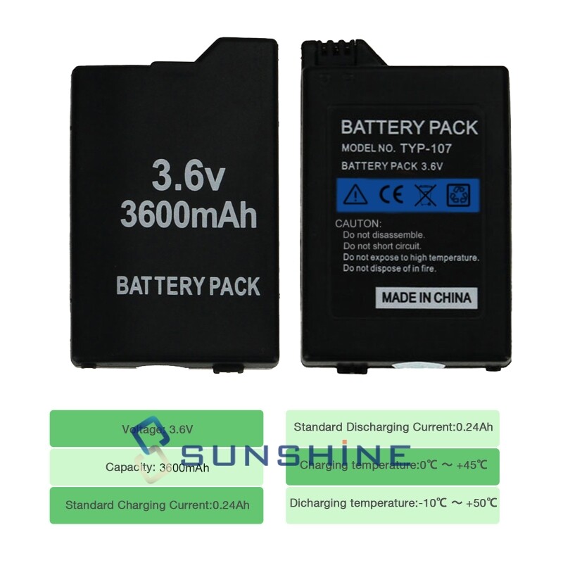 Rechargeable Battery Replacement / Charger For PSP 2000 2001 slim 3000 3001 lite
