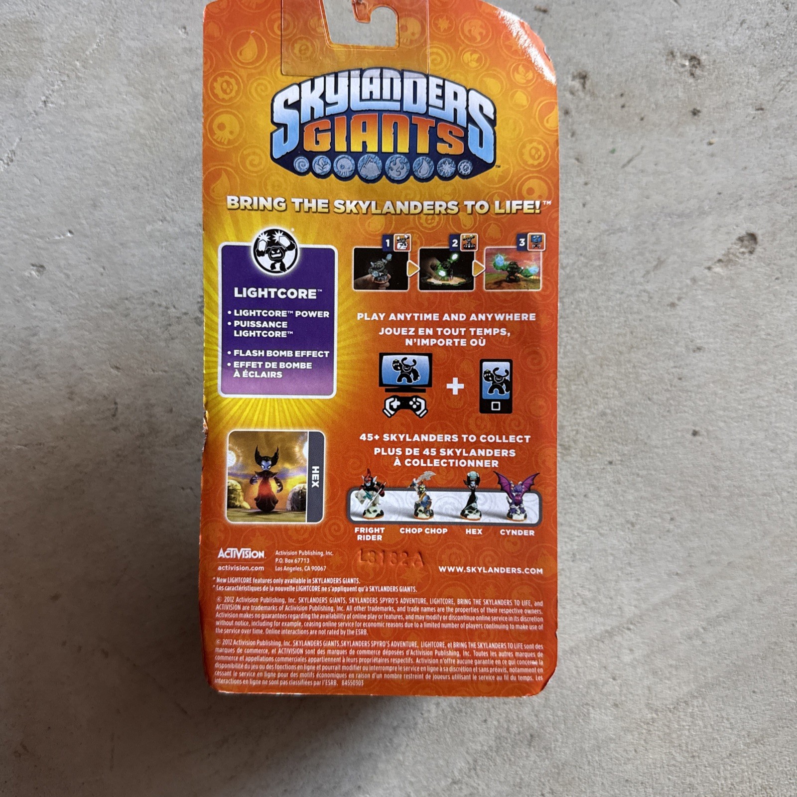 Skylanders Giants: Single Character Pack Core Series 2 Hex New Sealed