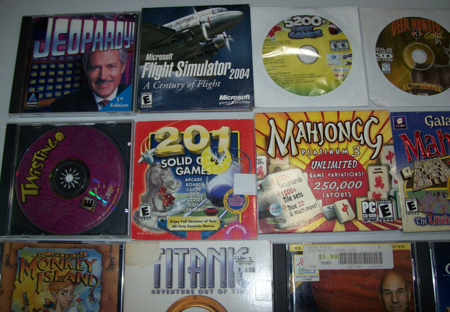 Lot of 20+ Vintage Computer PC Games, + Vintage PC Software, Y2K, 1990s – 2000s