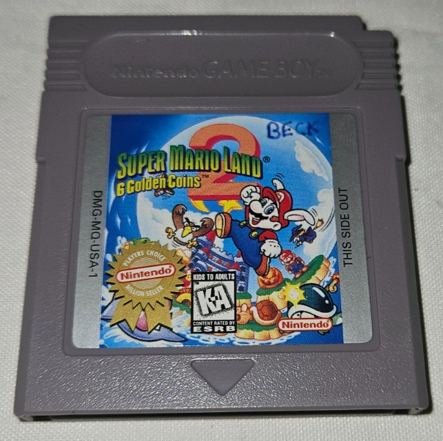 Super Mario Land 2 Cartridge Only Authentic Nintendo Game Boy New Battery USA-1