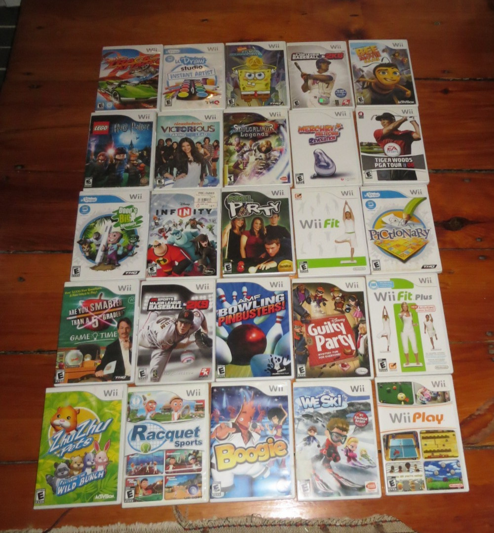 20 Games- Nintendo Wii Assorted Video Games lot Lego Fit more