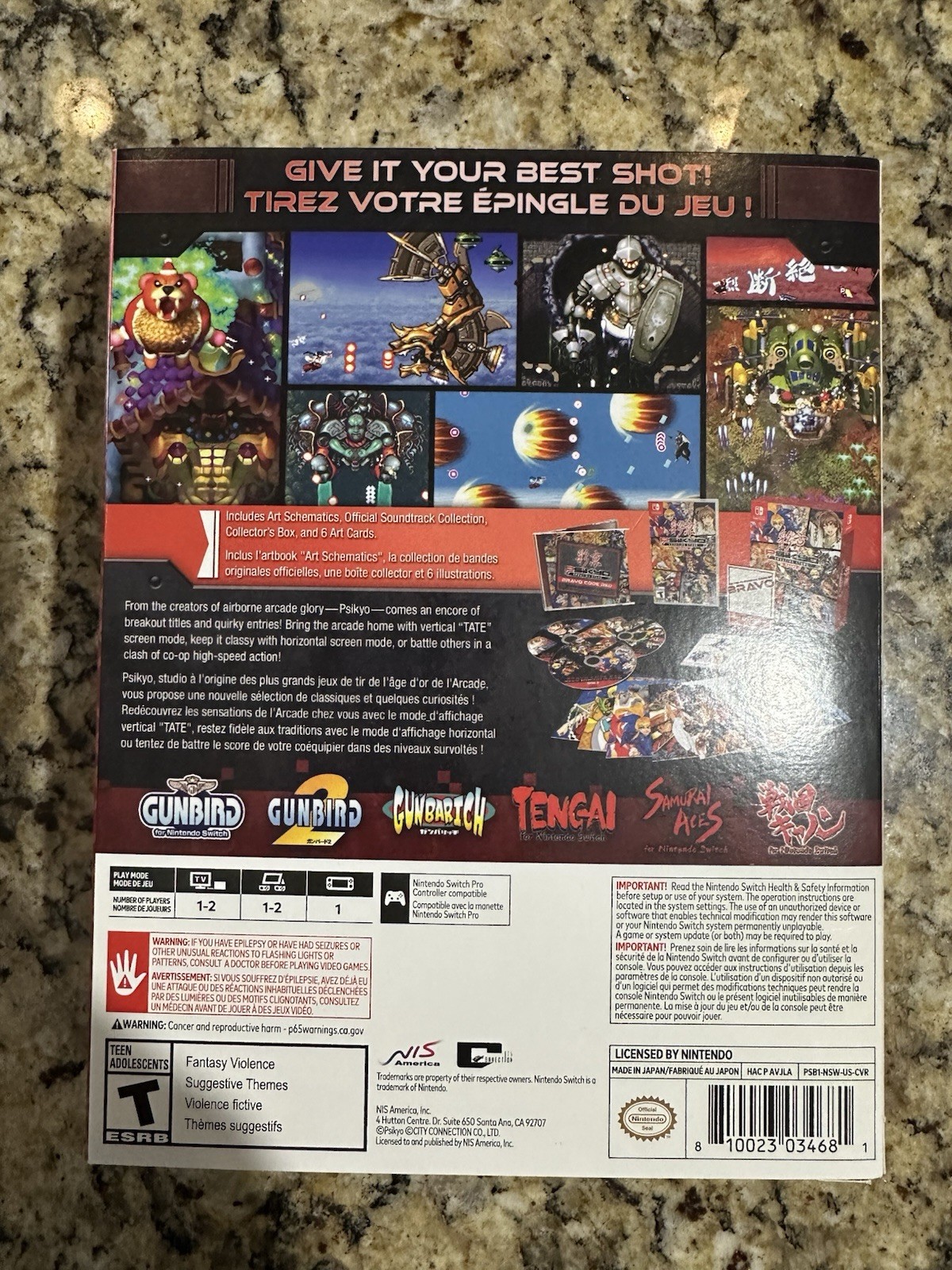 Psikyo Shooting Stars Alpha and Bravo for Nintendo Switch Complete in Box