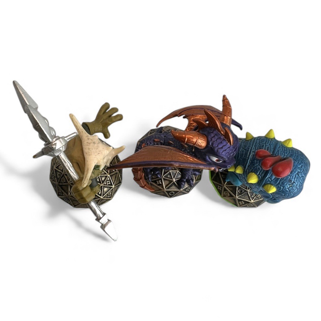 Skylanders Spyro’s Adventure 3 Figure Lot Spyro Voodood Wrecking Ball Tested