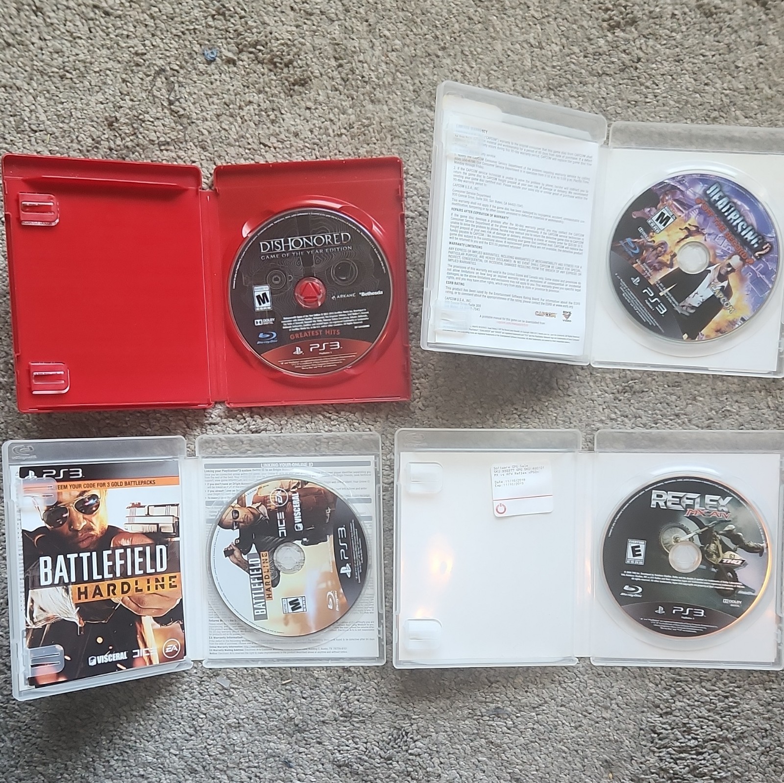Sony PlayStation PS3 Games Lot 16 Games COD, Ops II, Skyrim + Most Have Manuals!