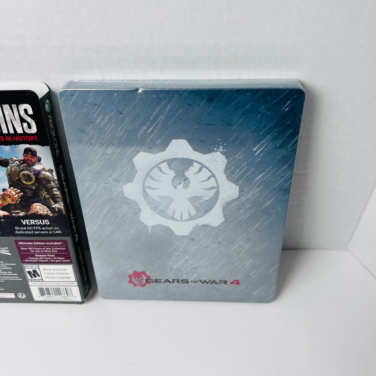 Gears of War 4 Ultimate Edition Xbox One Video Game Steelbook Minor Dent New