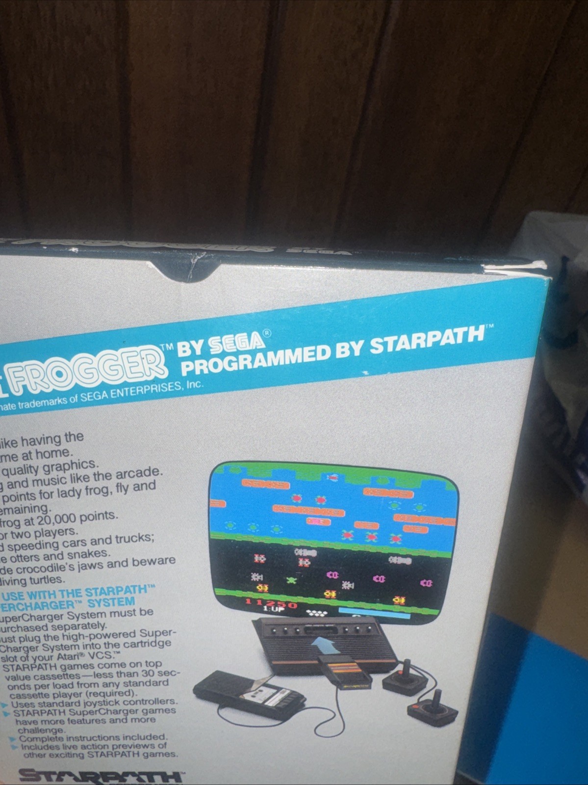 STARPATH 1983 Frogger By SEGA Atari VCS A Supercharger Game