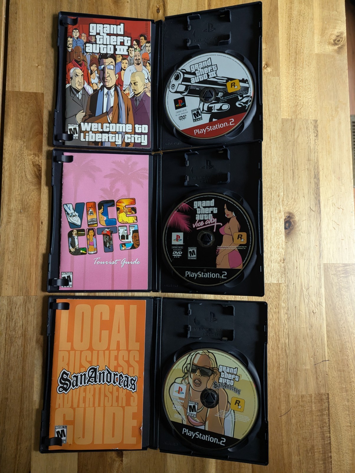 Grand Theft Auto Series PlayStation 2 CIB Lot 3 Games Tested Working FAST SHIP