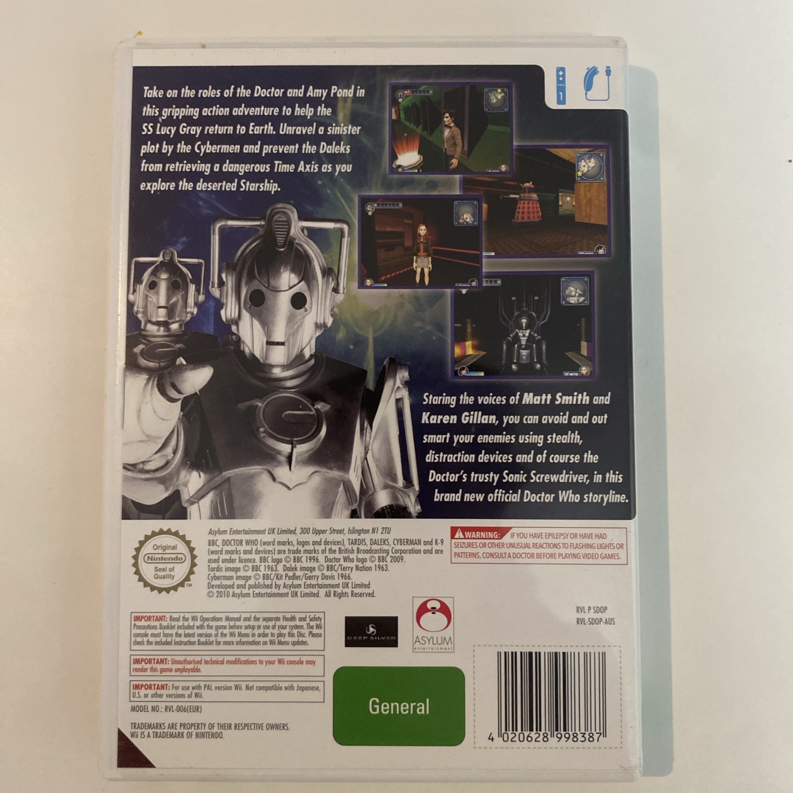 DOCTOR WHO RETURN TO EARTH (NINTENDO WII GAME, G)