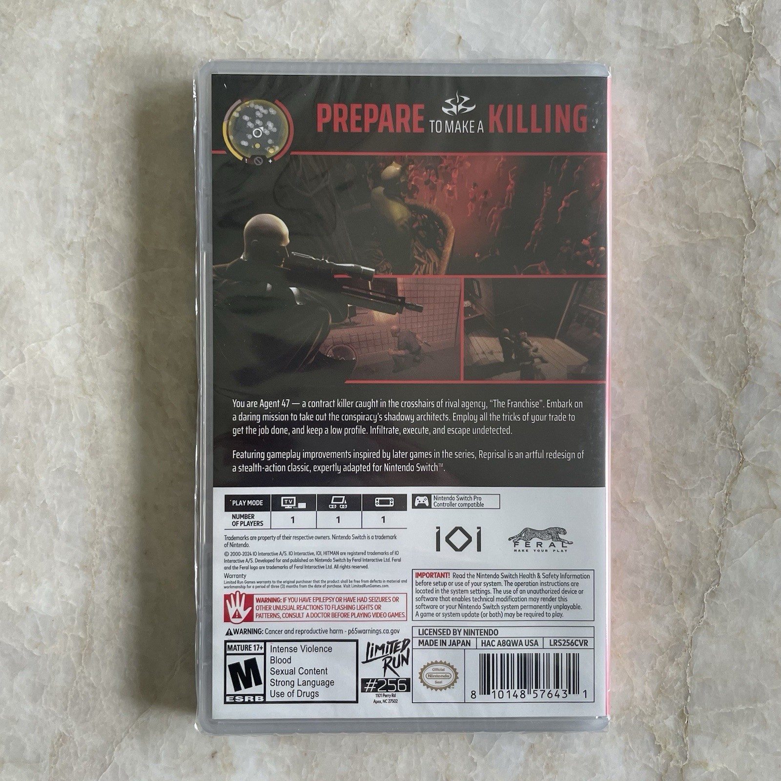Hitman: Blood Money – Reprisal – Nintendo Switch Limited Run #256 – New/Sealed