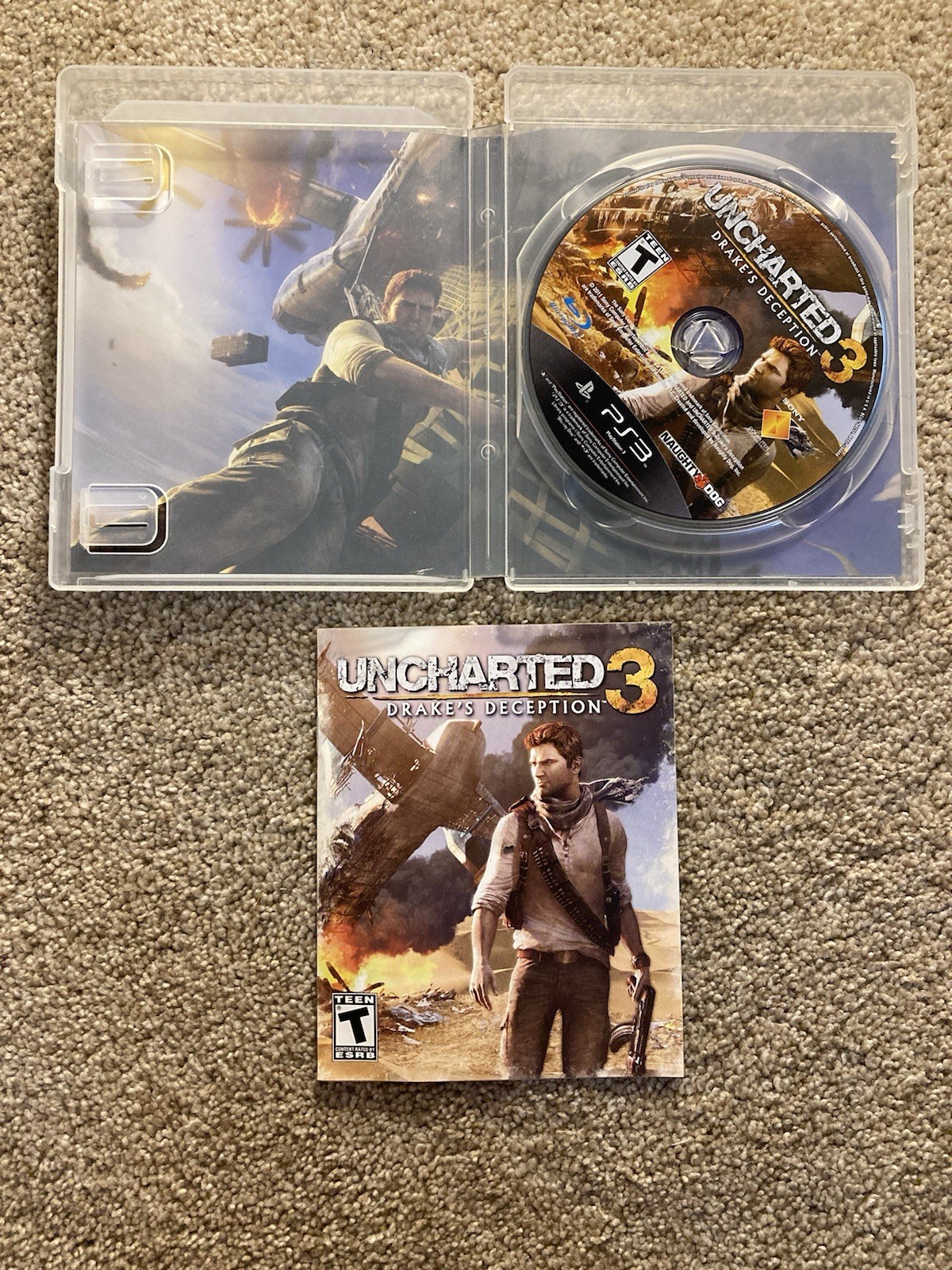 Uncharted 1, 2, & 3 Trilogy LOT (Sony PlayStation 3) RARE OOP COMPLETE IN BOX