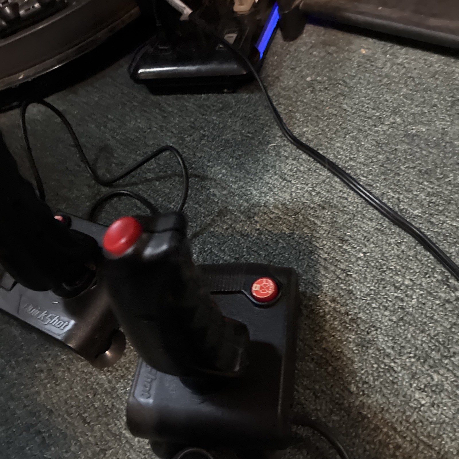 QUICKSHOT JOYSTICK SPECTRAVISION ATARI 2600 tested Set Of Two