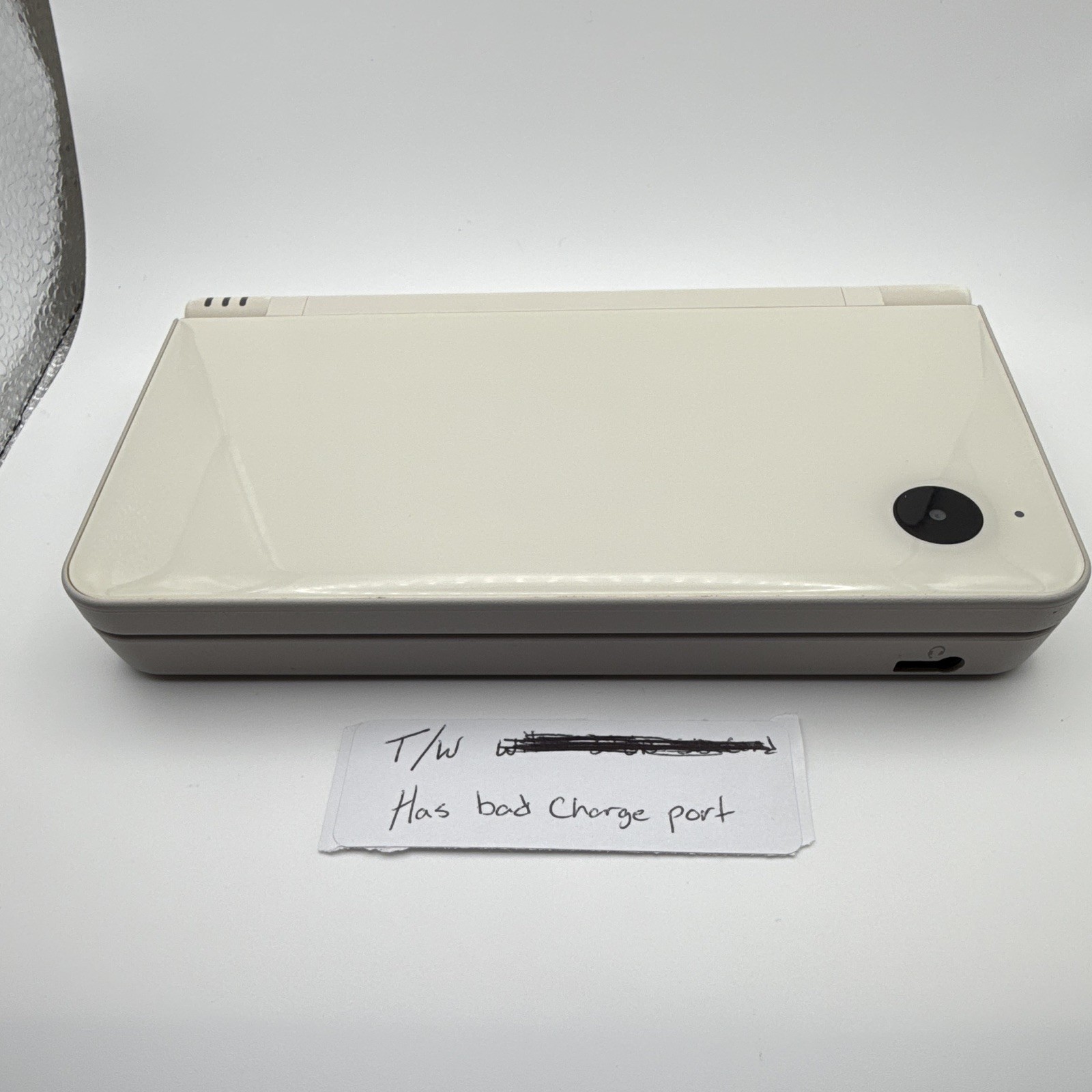 Nintendo DSi LL White Handheld Console NTSC-J 256MB Bad Charge Port