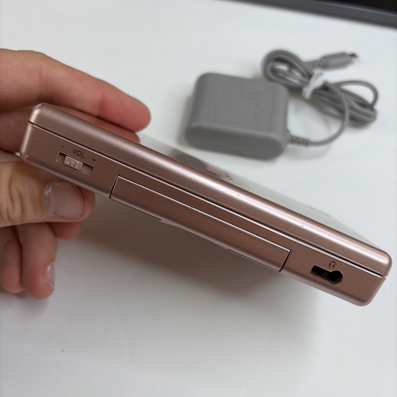 Nintendo DS Lite Rose Pink Handheld Console US Model w/ Charger Tested
