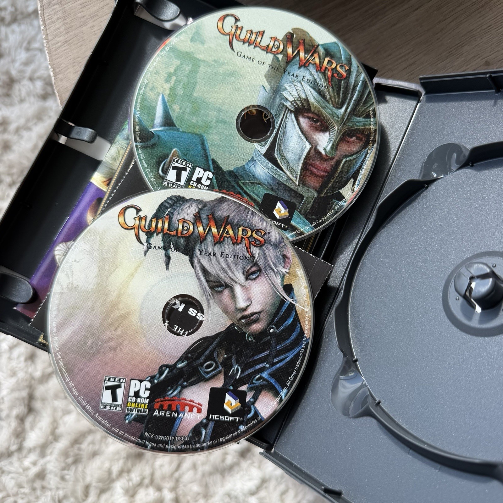 4 Guild Wars PC CD-ROM DVD Factions Eye Of The North Expansion ~ Lot