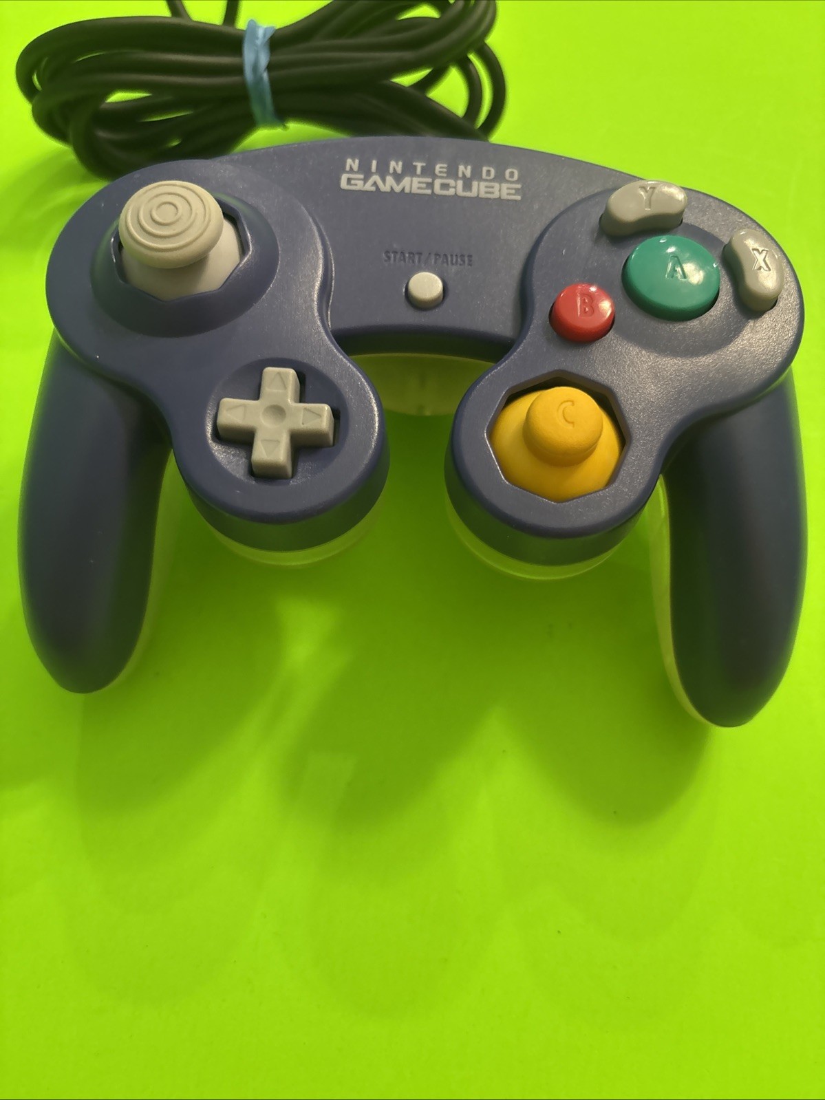 Nintendo GameCube Indigo Purple & Clear Back Controller DOL-003