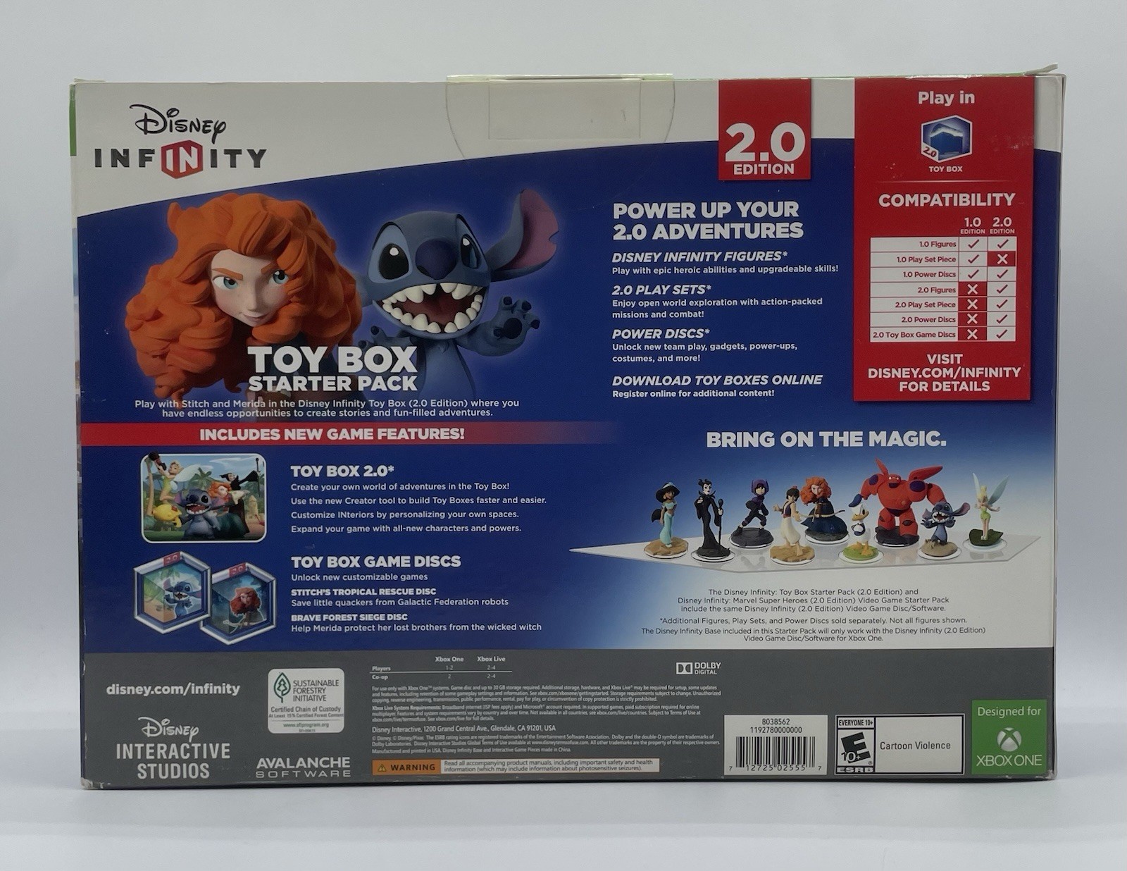 Disney Infinity 2.0 Disney Originals-Toy Box Starter Pack-Microsoft Xbox One-New