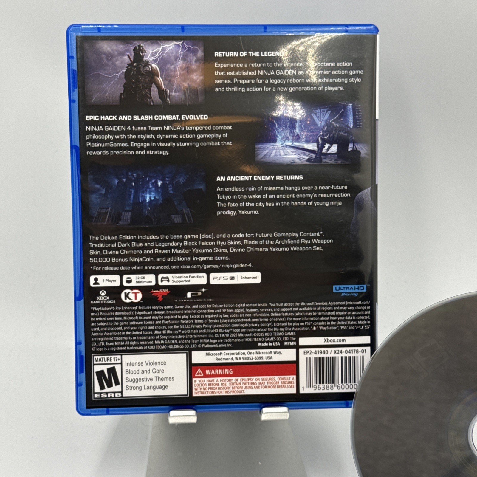 Ninja Gaiden 4 Deluxe Edition – Sony PlayStation 5 Tested & Working