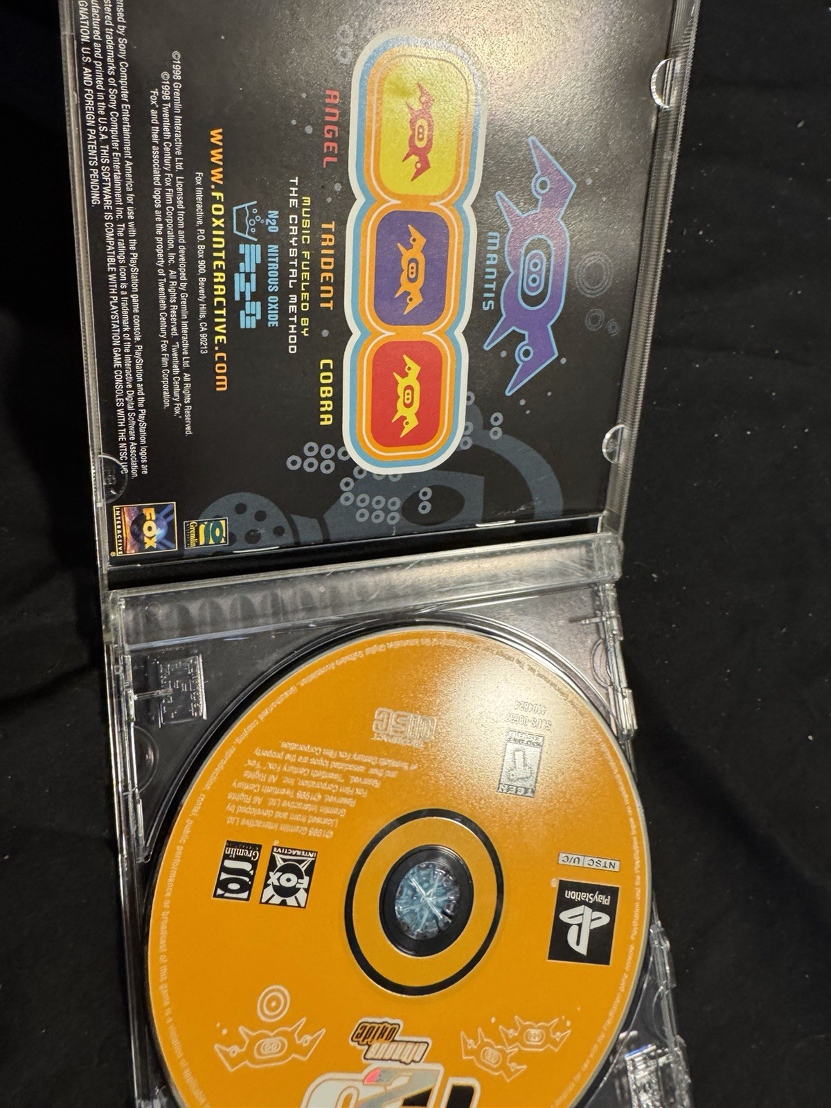 Fox Interactive n2o: Nitrous Oxide PS1 1998 T NTSC-U/C Case Manual MP