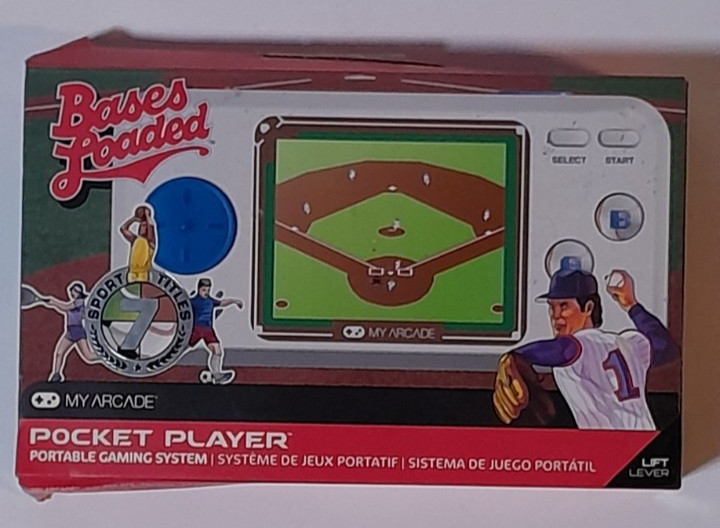 My Arcade Portable Gaming System Bases Loaded 7 Games Full Screen Pocket Player