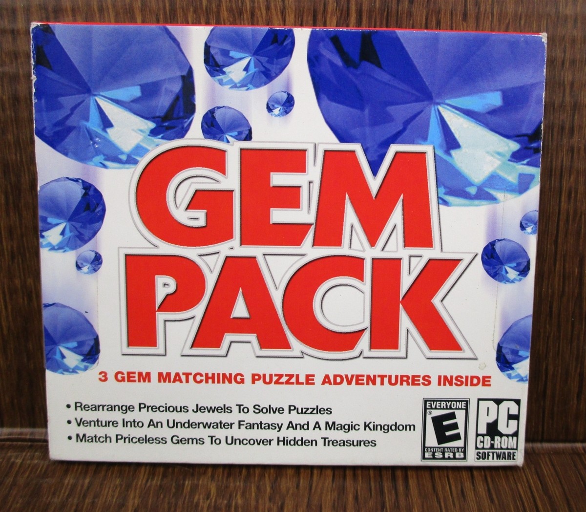 Video Game PC Gem Pack 3D Aqua Slider Rotate Mania Age of Emeralds NEW Jewel