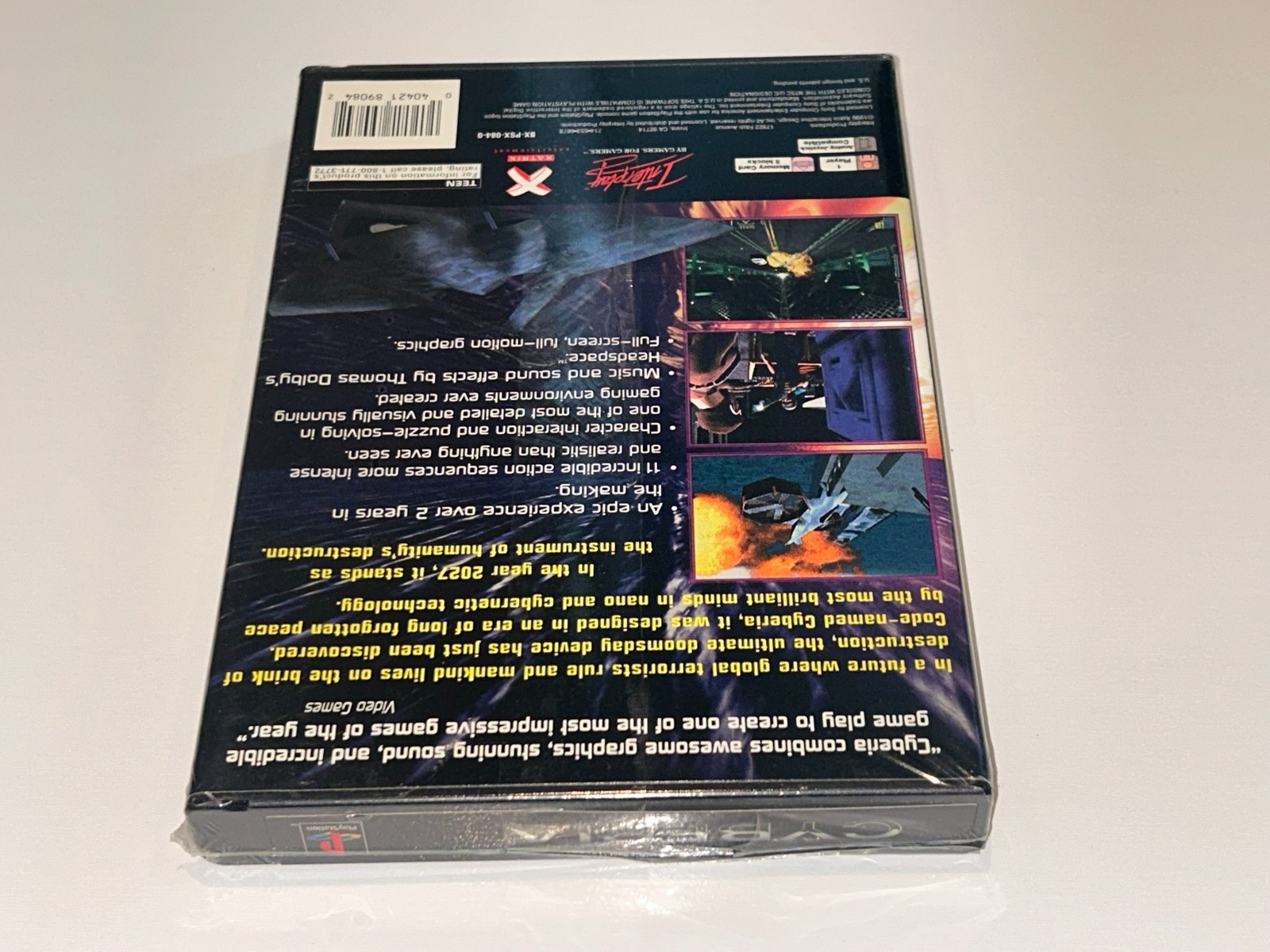 Cyberia (Sony PlayStation 1, 1996) PS1 Longbox Brand New, Factory Sealed