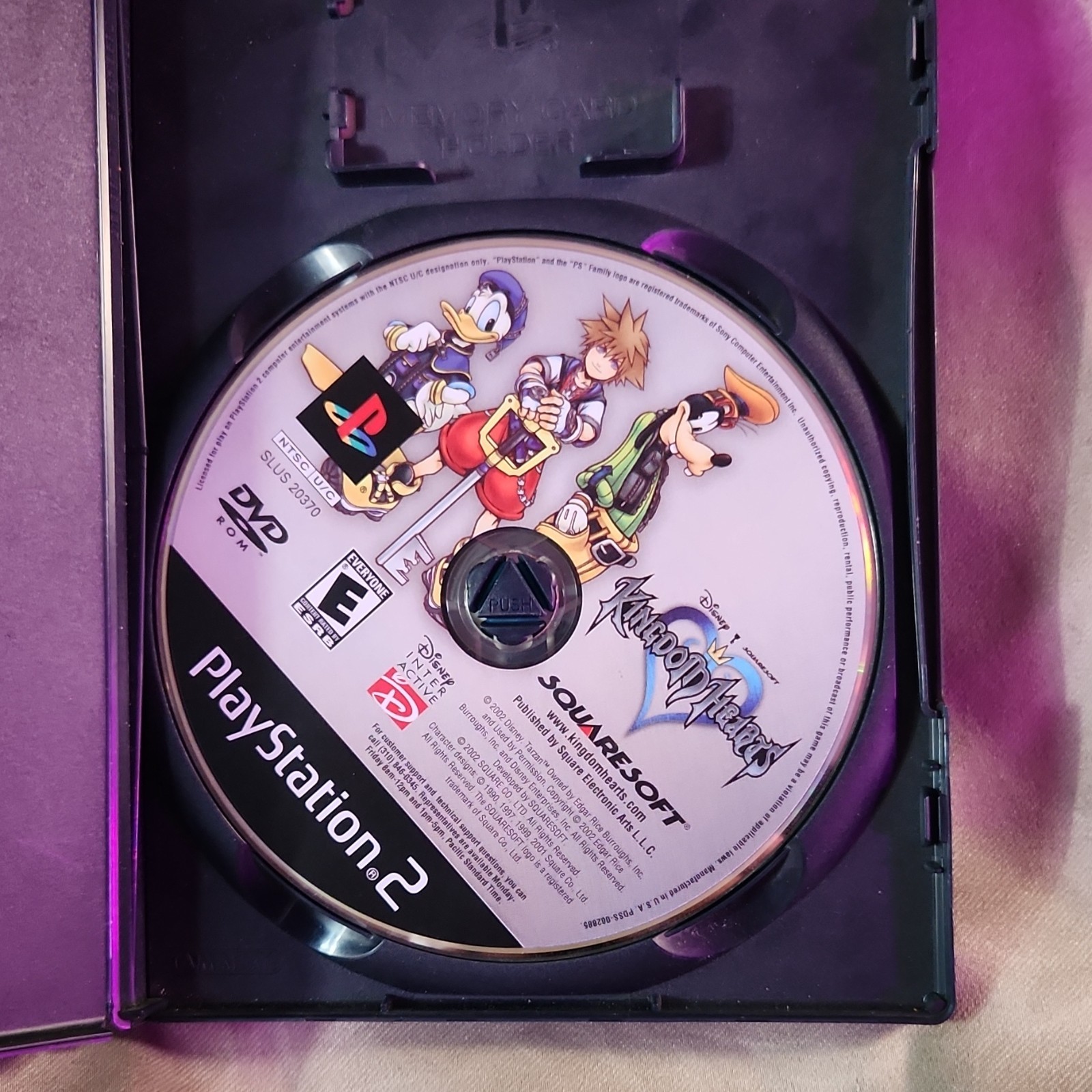 Squaresoft Kingdom Hearts PlayStation 2 Action Adventure Role Playing Manual