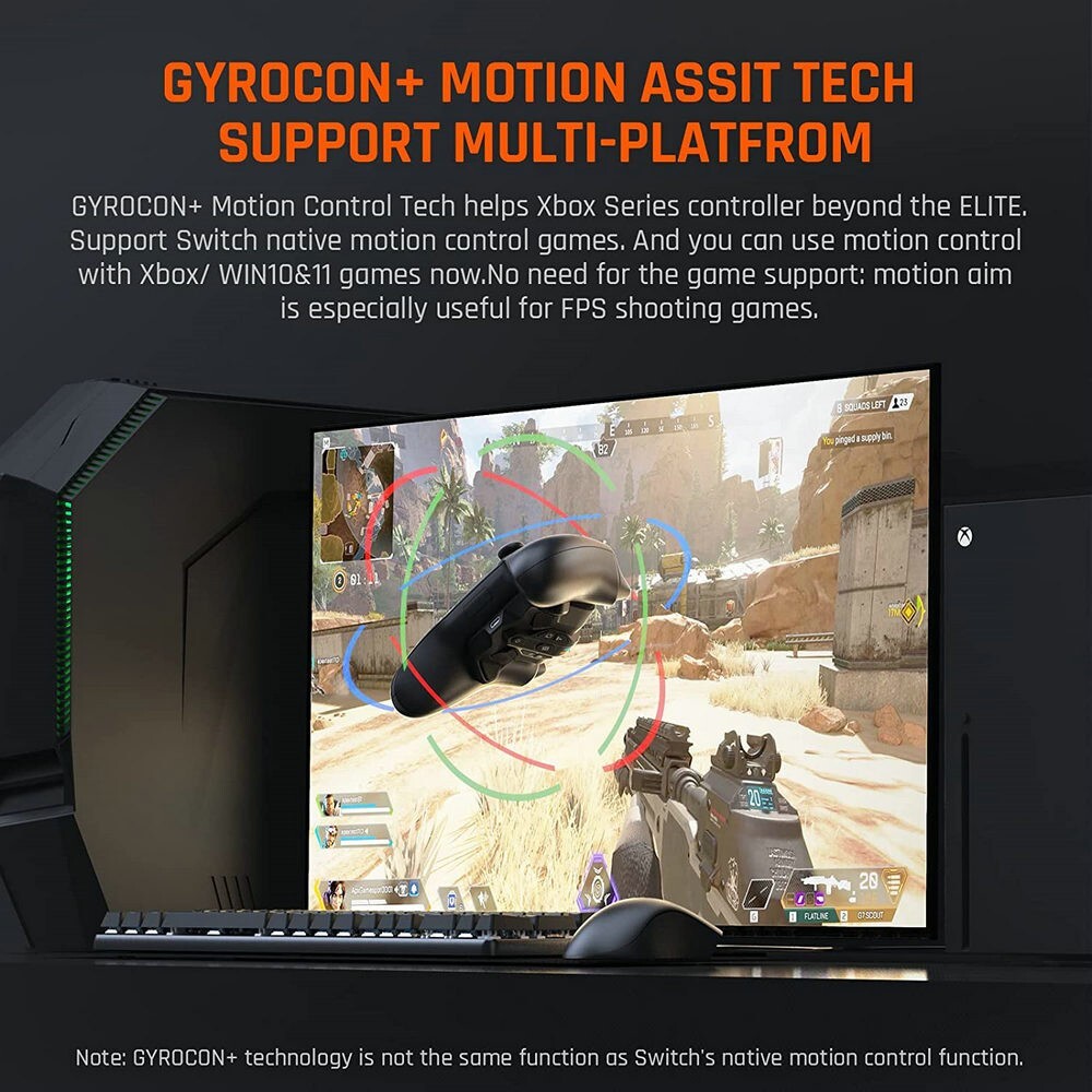 BIGBIGWON Controller Back Button Motion Control Wireless Adapter Switch Xbox PC